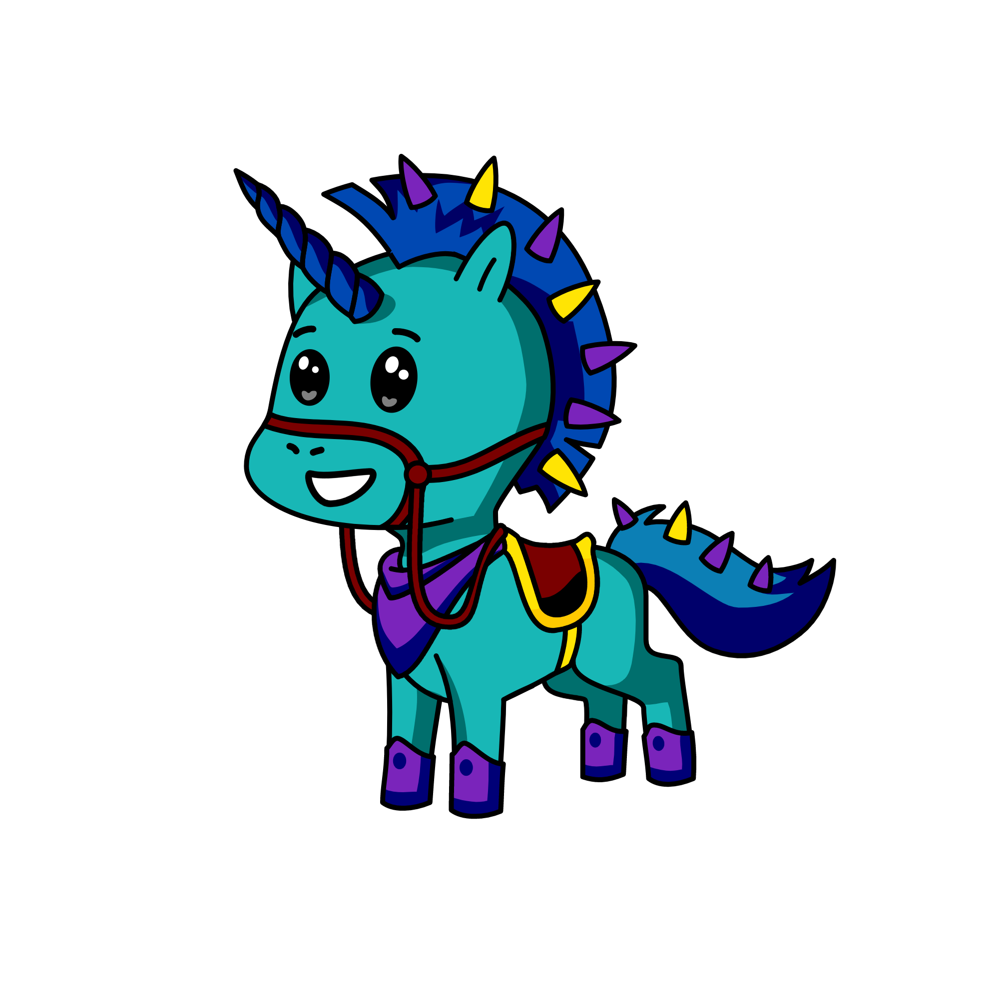 Blue-student, the unicorn
