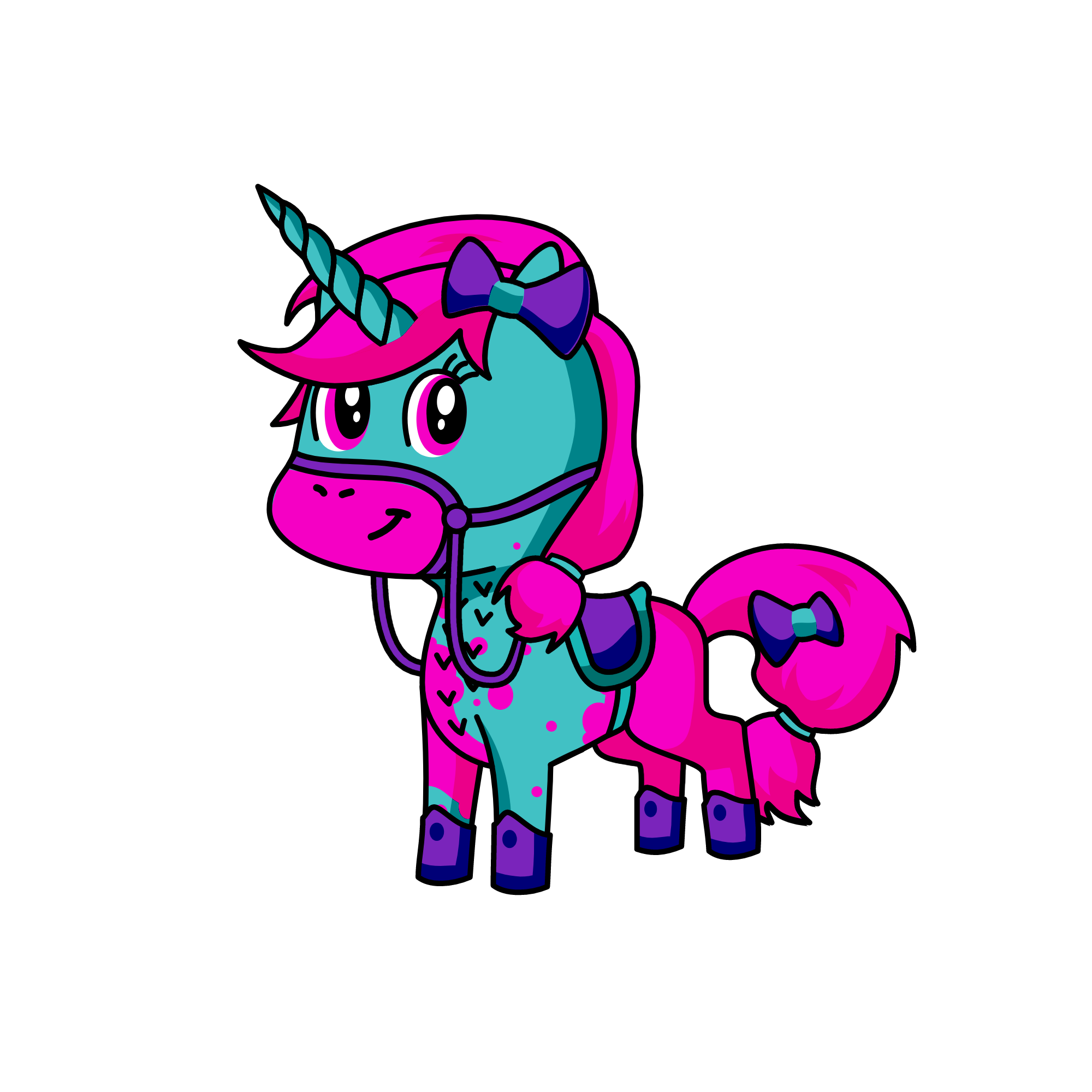 Pinky-student, the unicorn