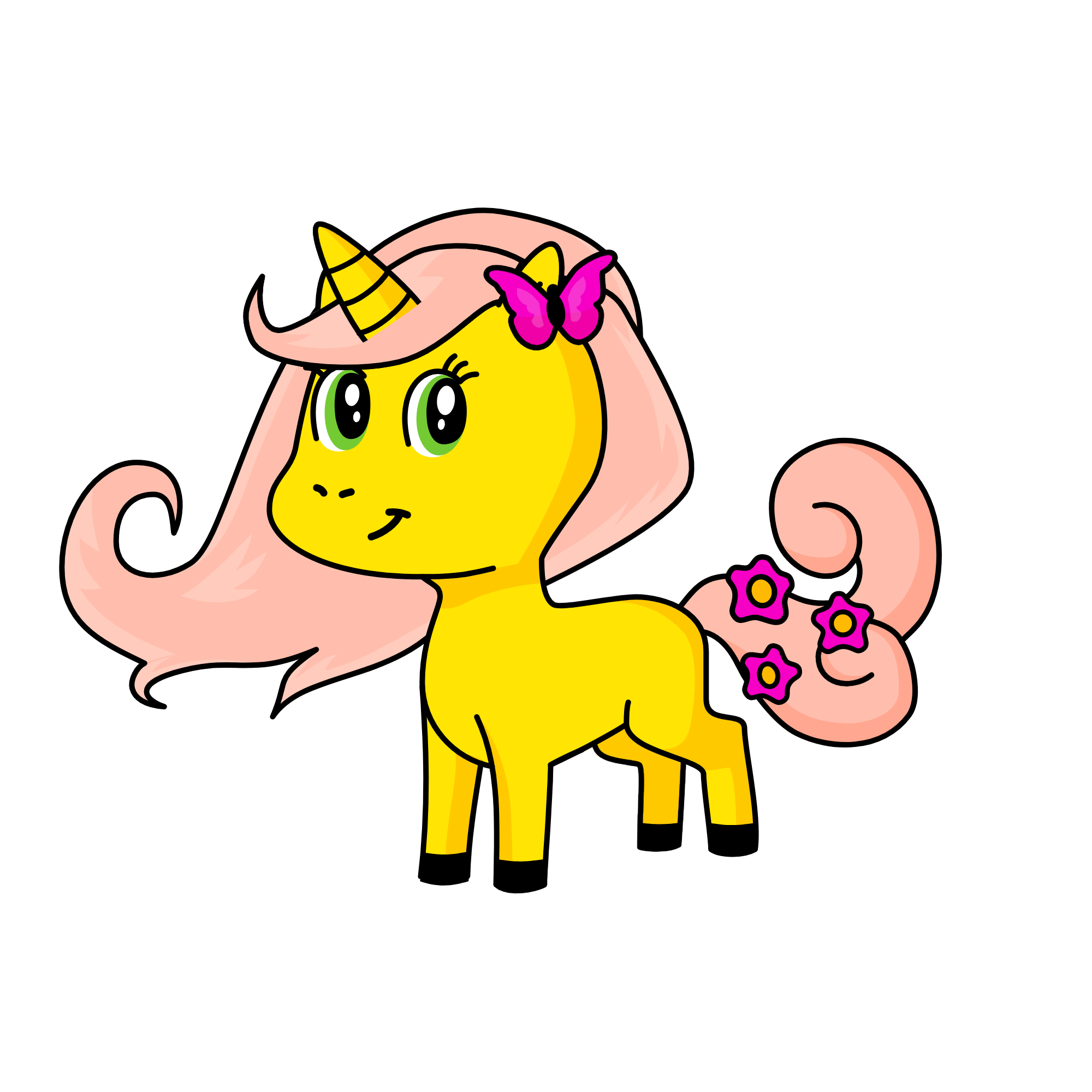 Fluttershy, the unicorn