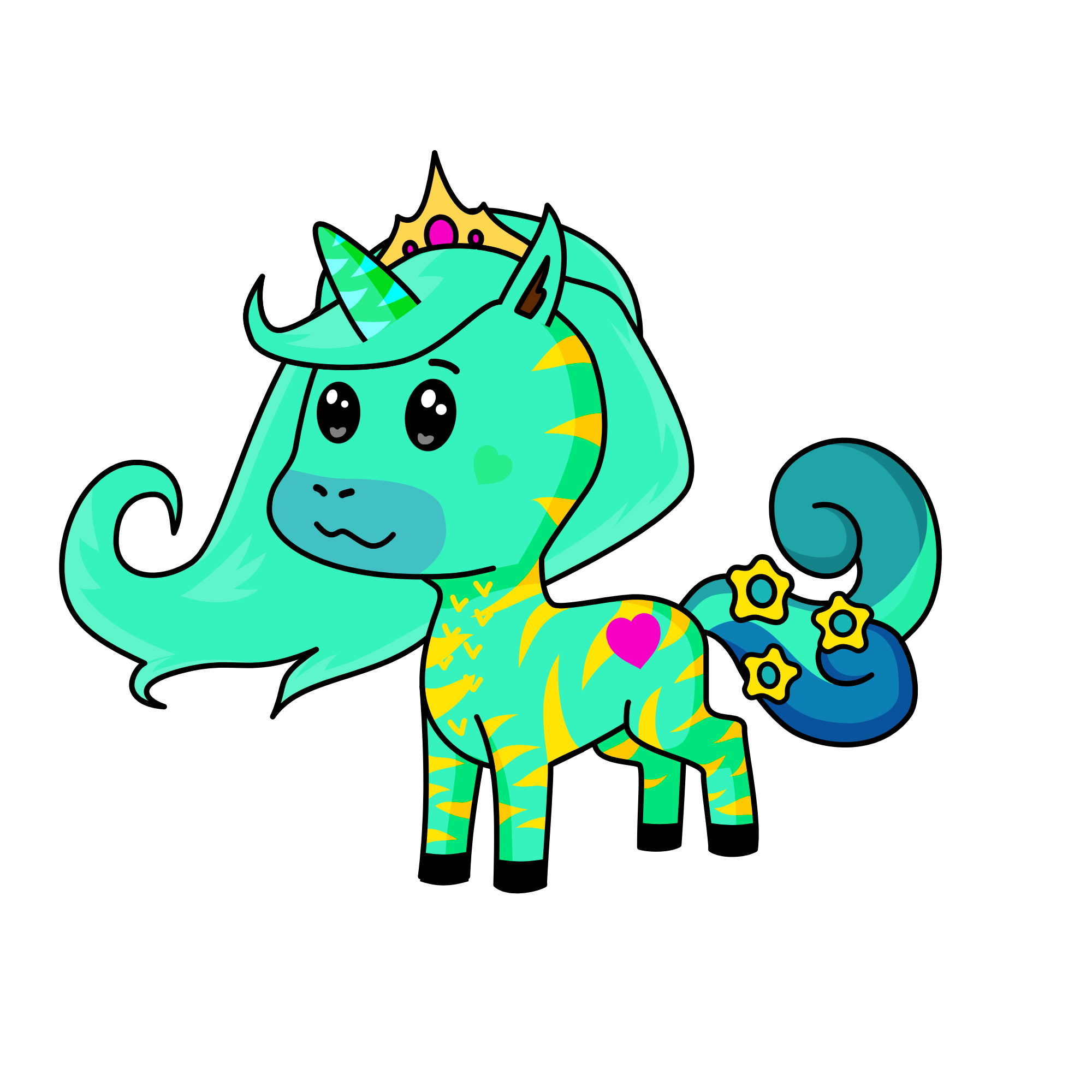 Princess Snow, the unicorn