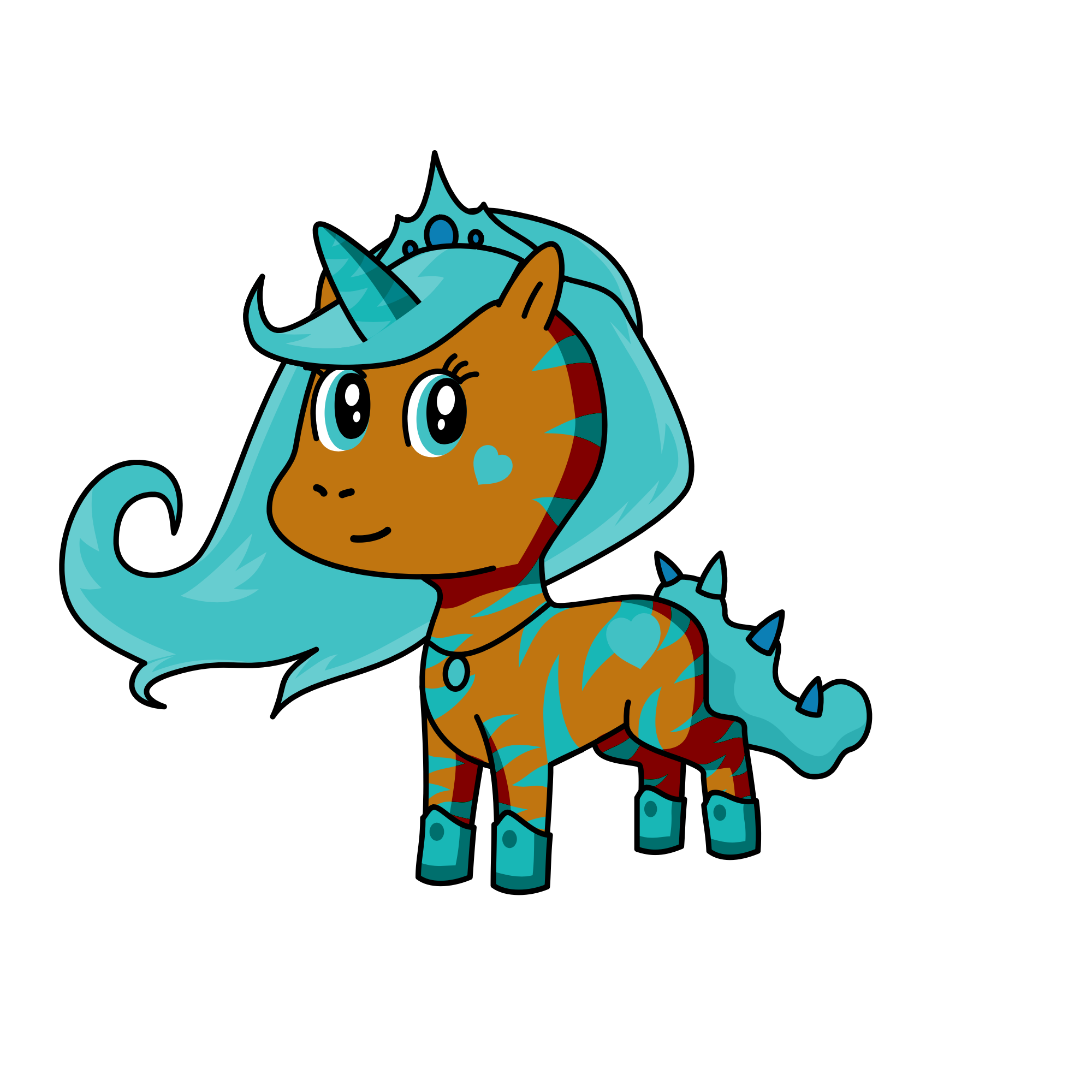 Icy queen , the unicorn