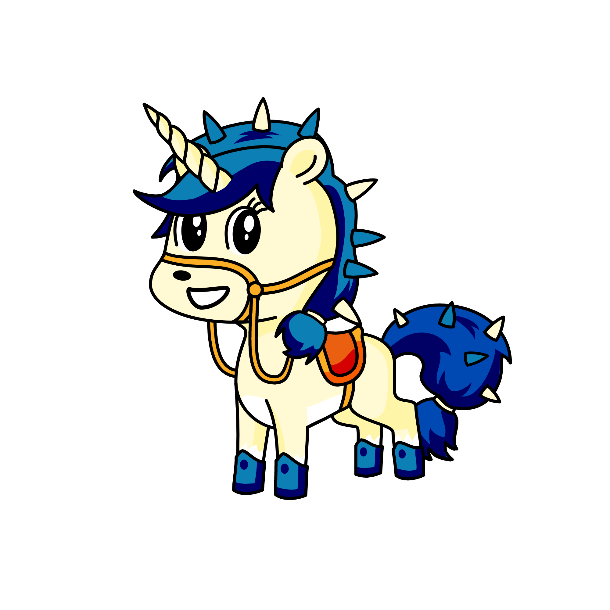 Pammy the army pony, the unicorn
