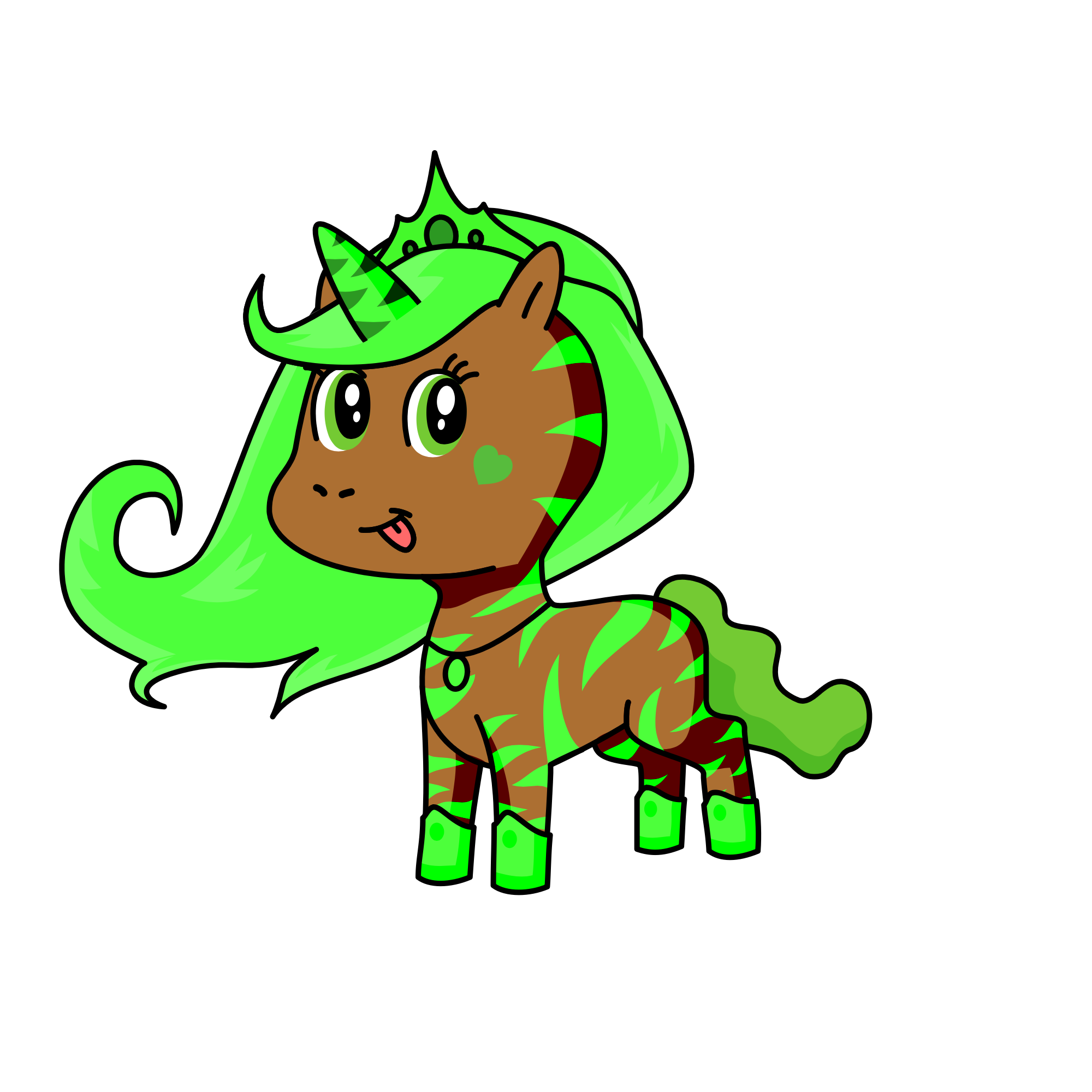Forest queen , the unicorn
