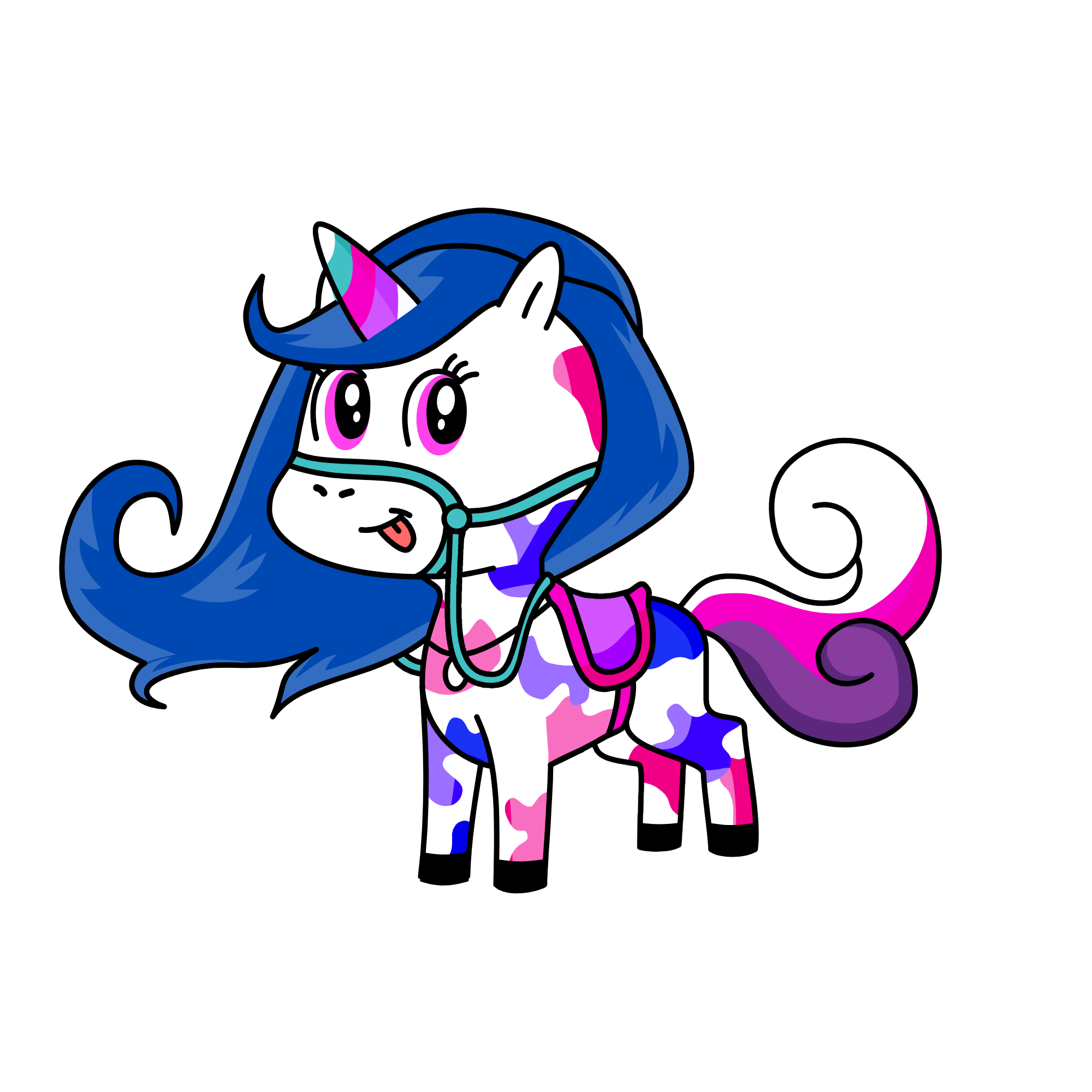 queen of panit, the unicorn