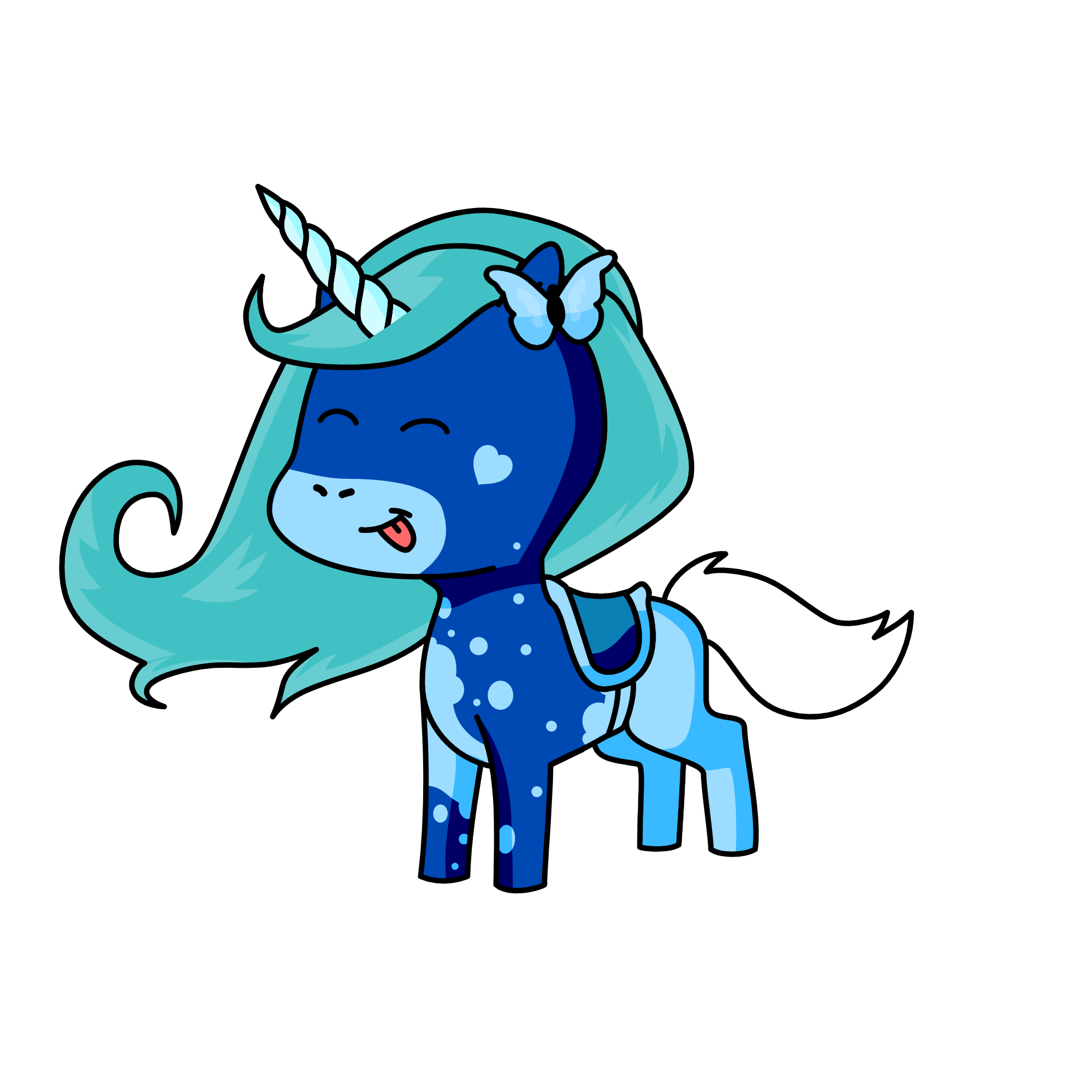 blueberry pie, the unicorn
