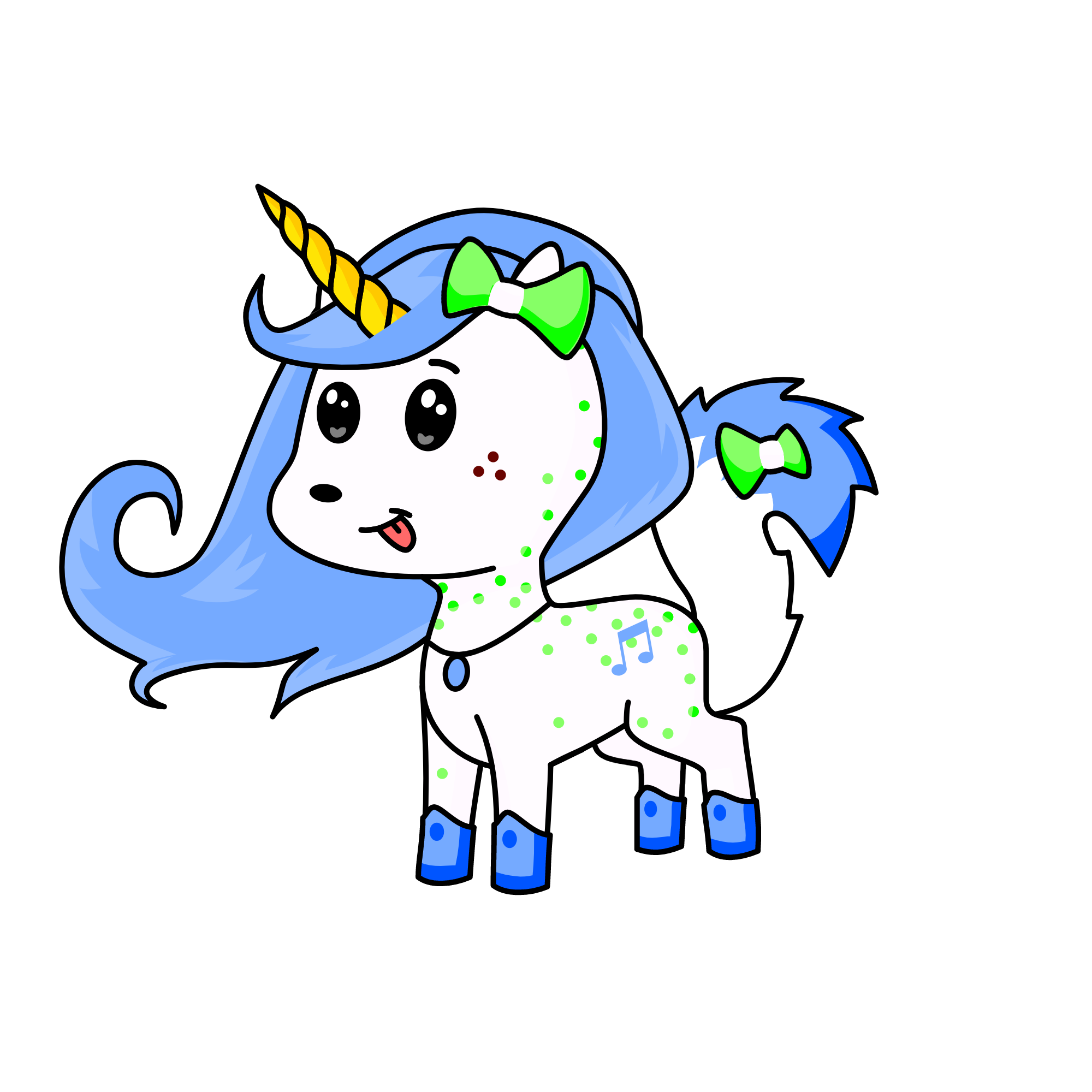 Dixie, the unicorn