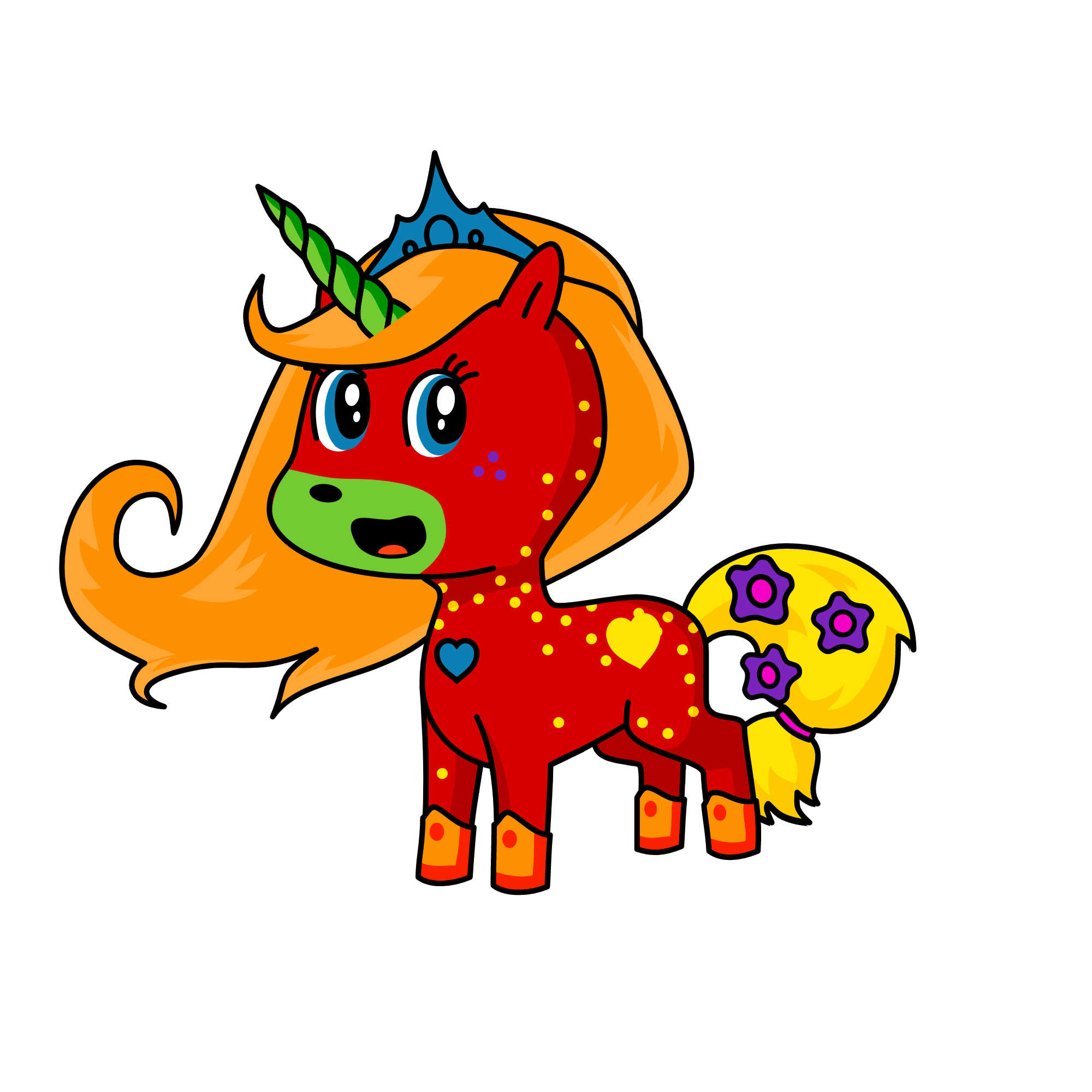 Rainbow!, the unicorn