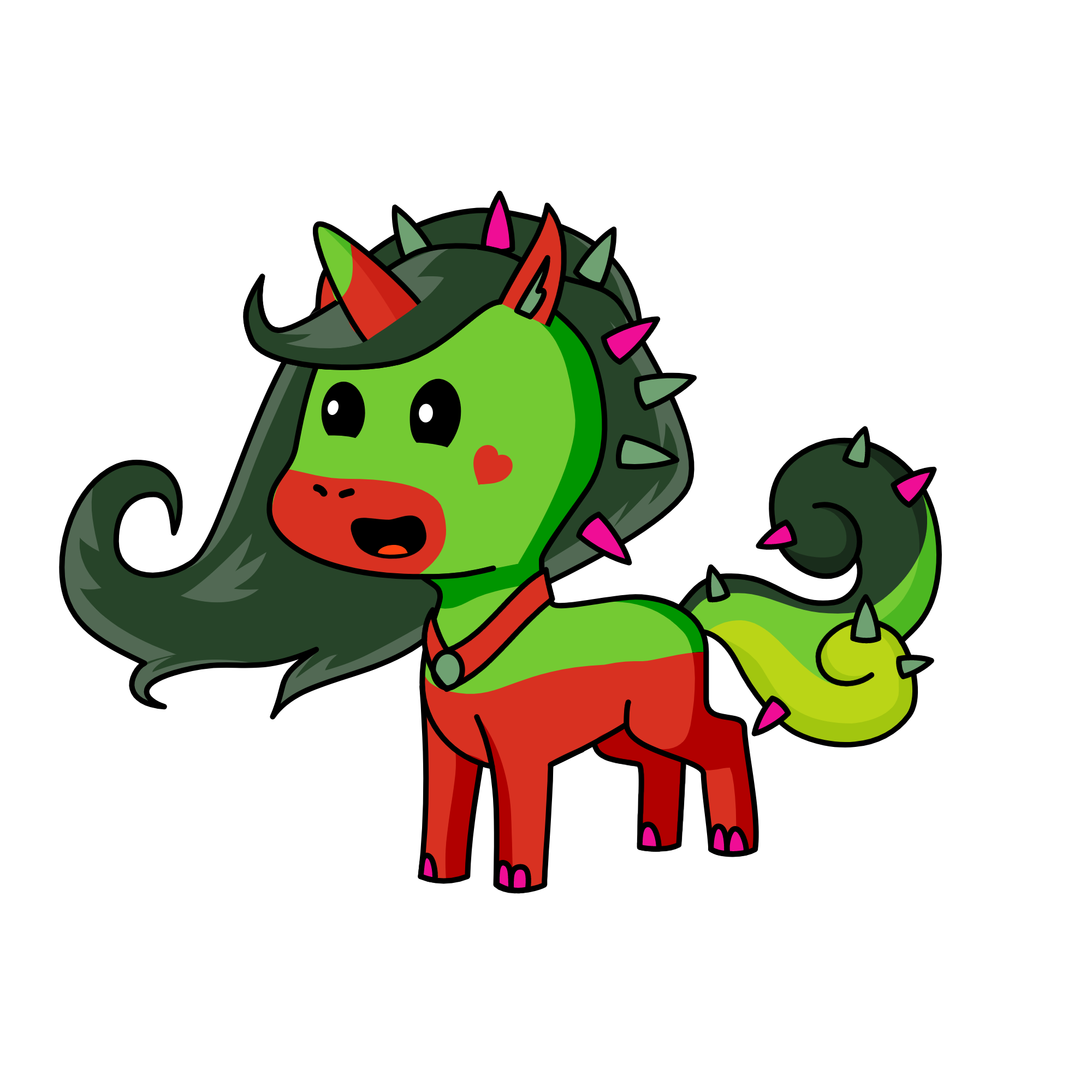 Strawberry, the unicorn