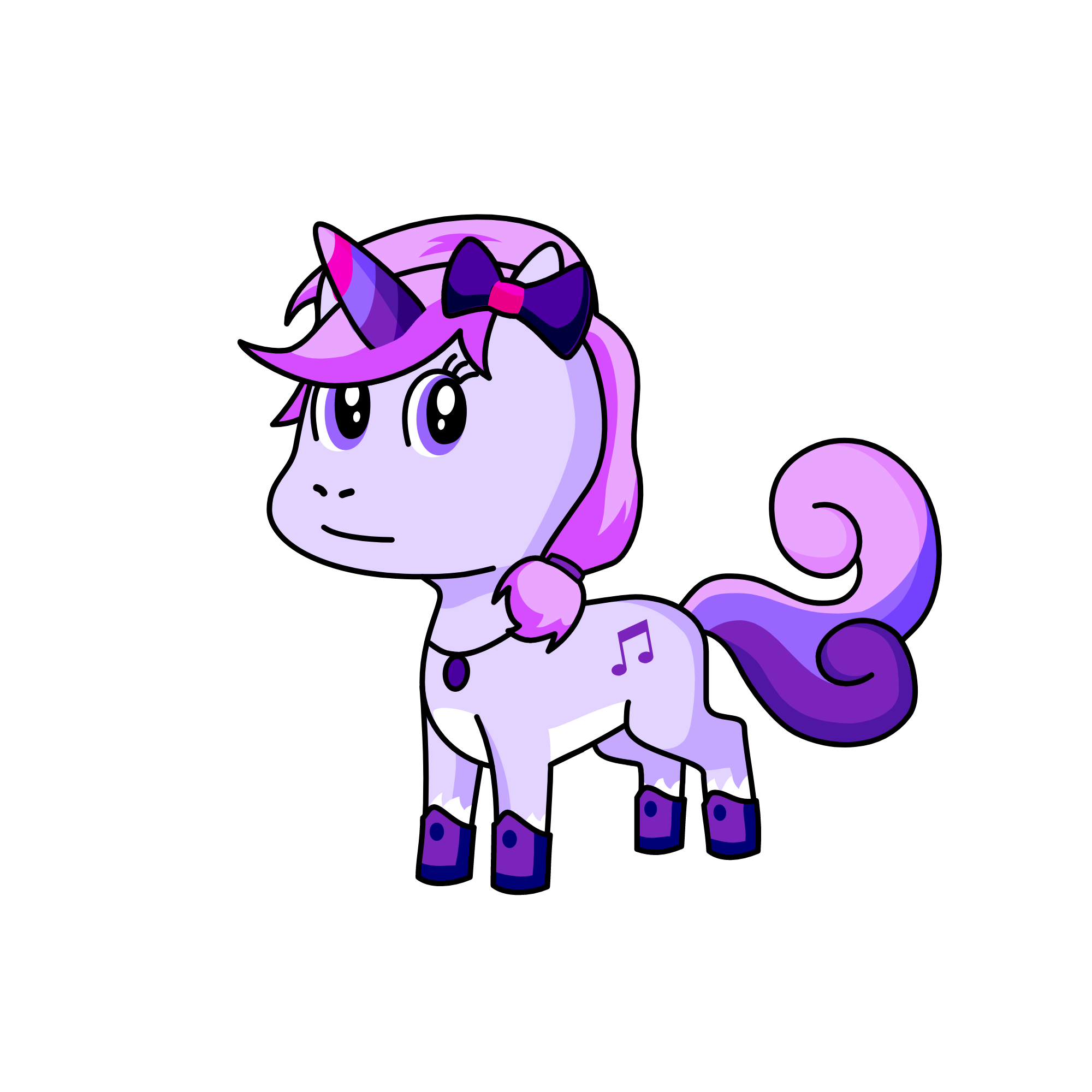Purpleicious, the unicorn
