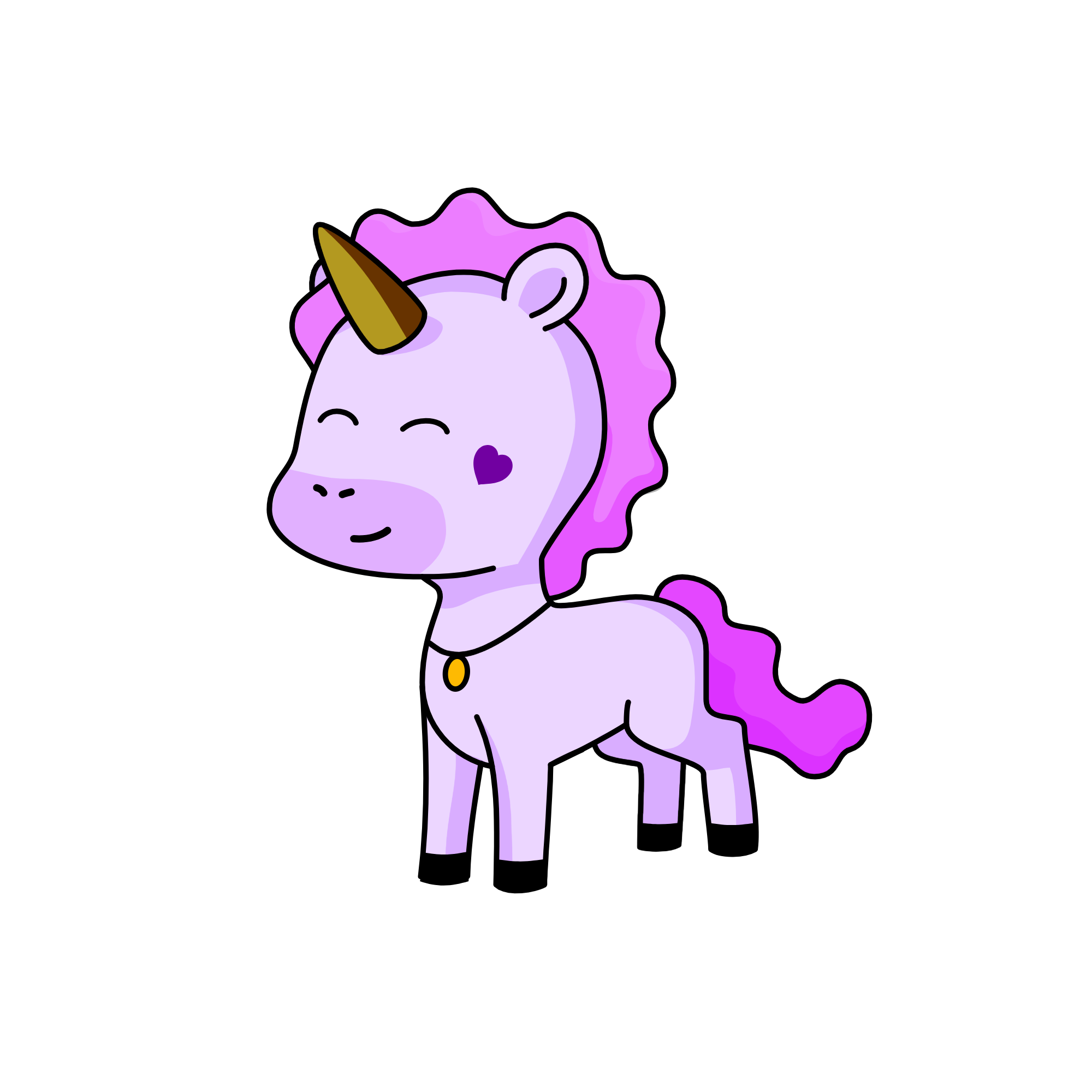 fluffy :), the unicorn