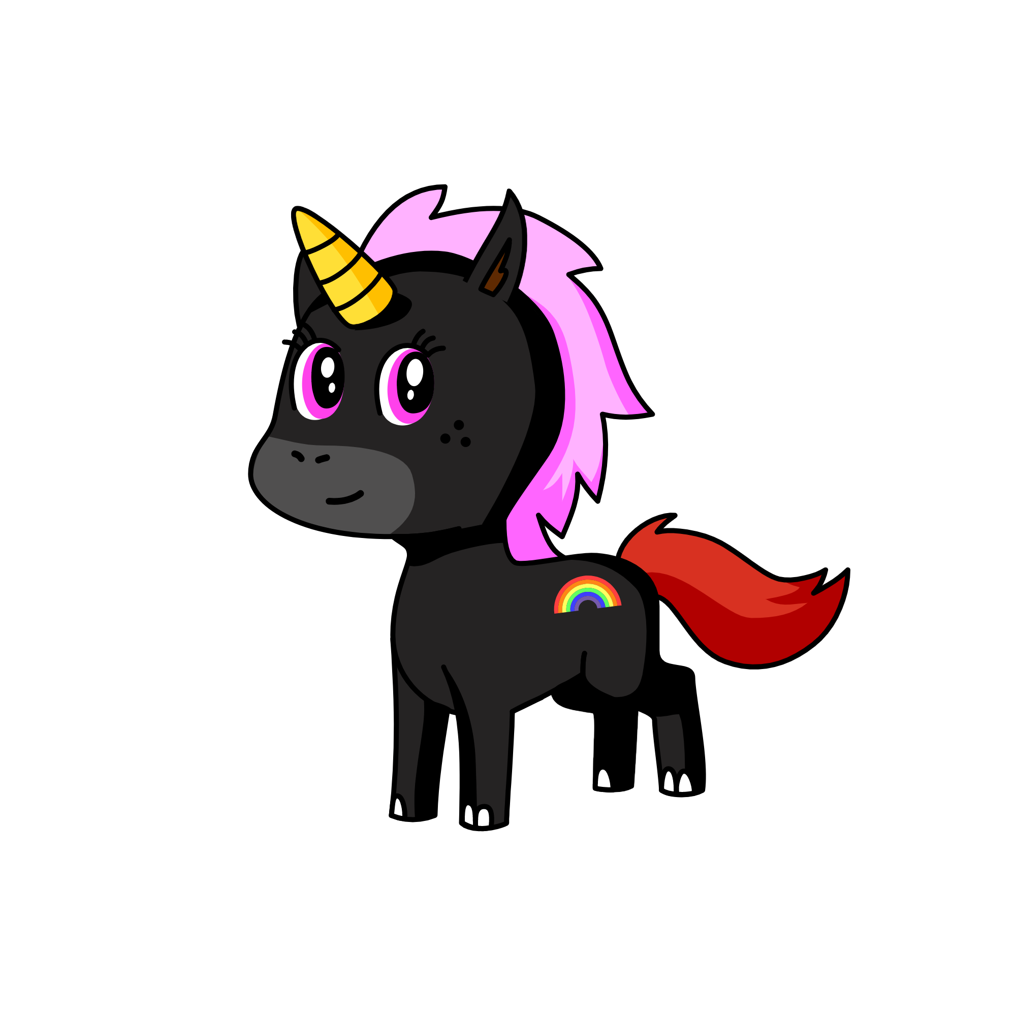 rainbowshine, the unicorn