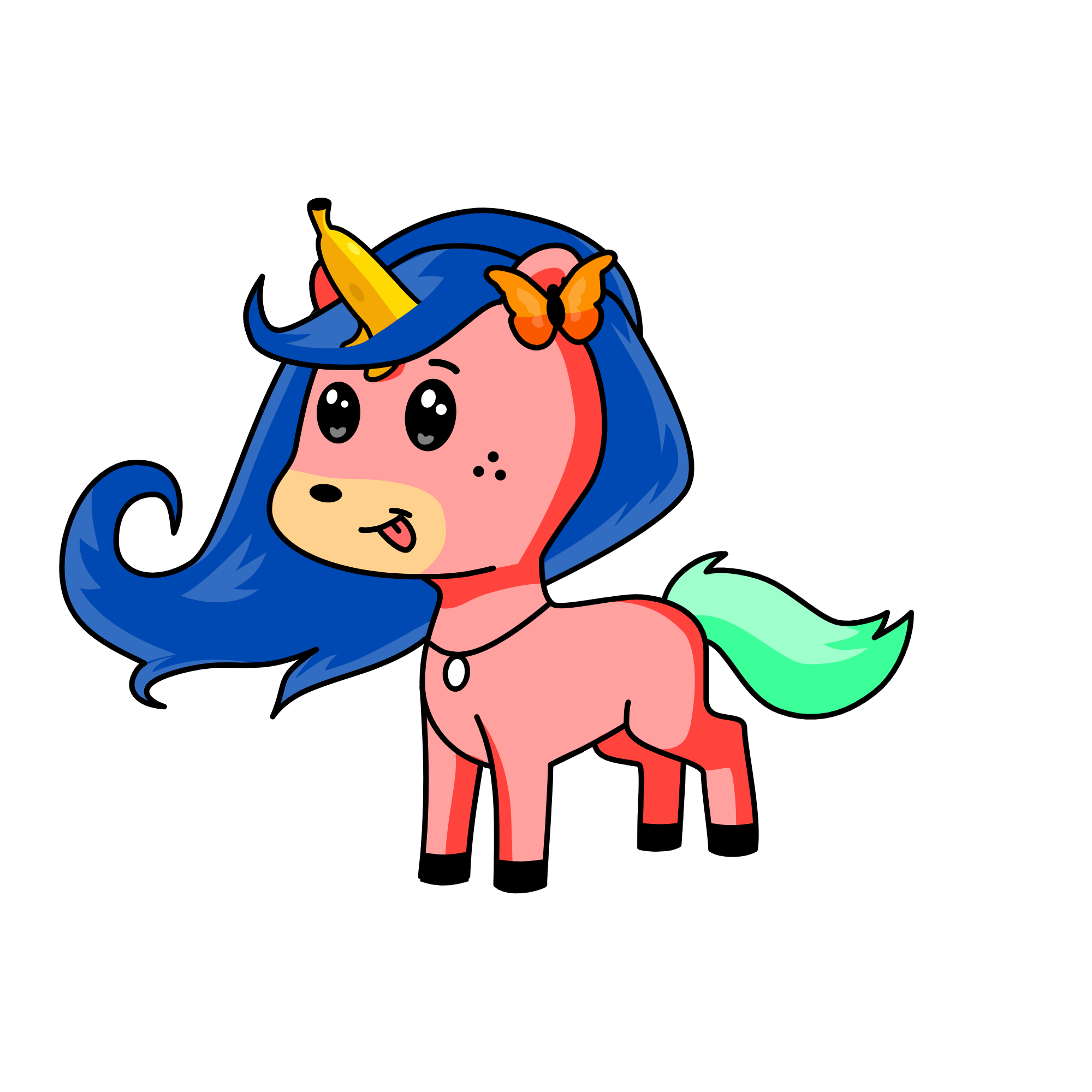 Fruity, the unicorn