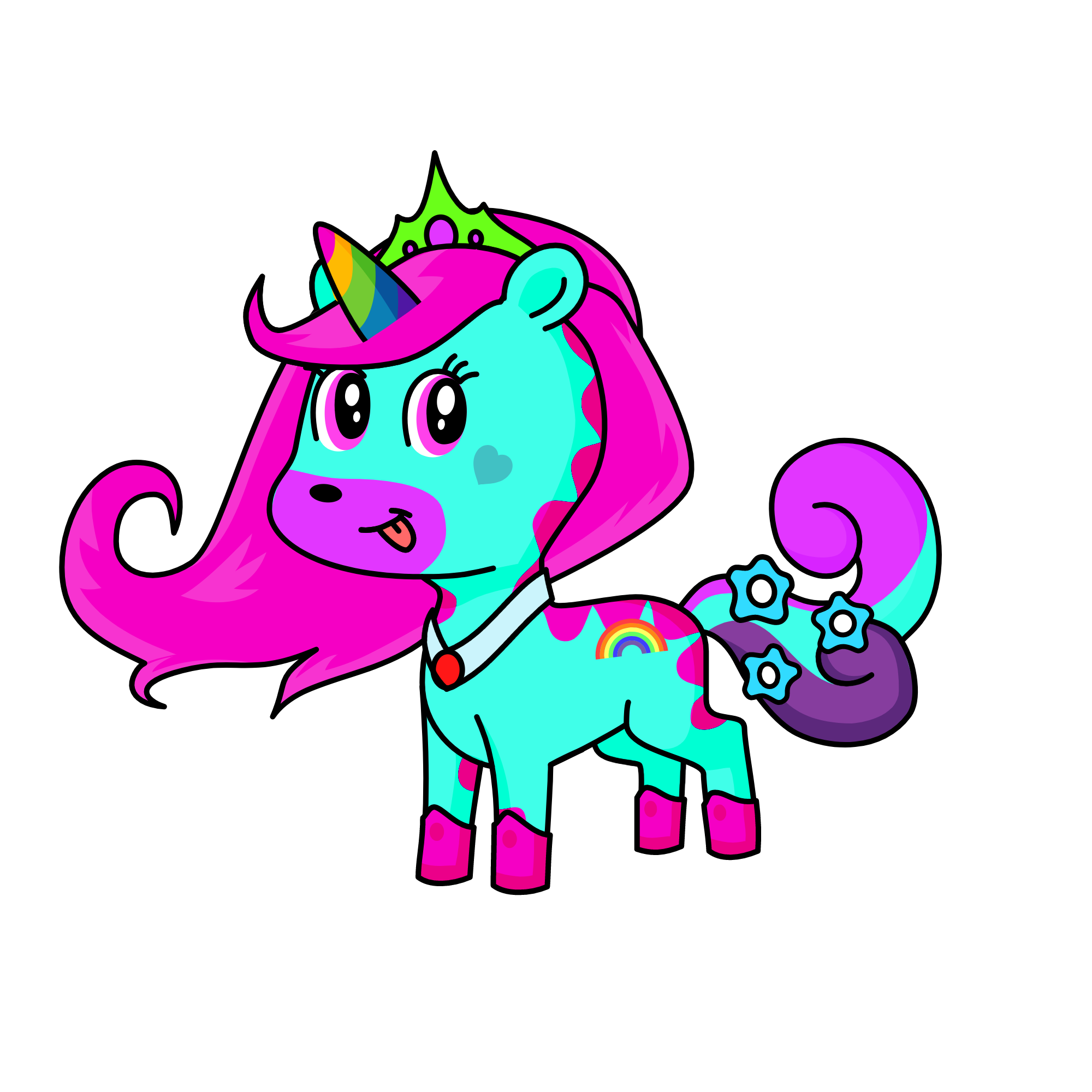 rainbow sprinkle, the unicorn