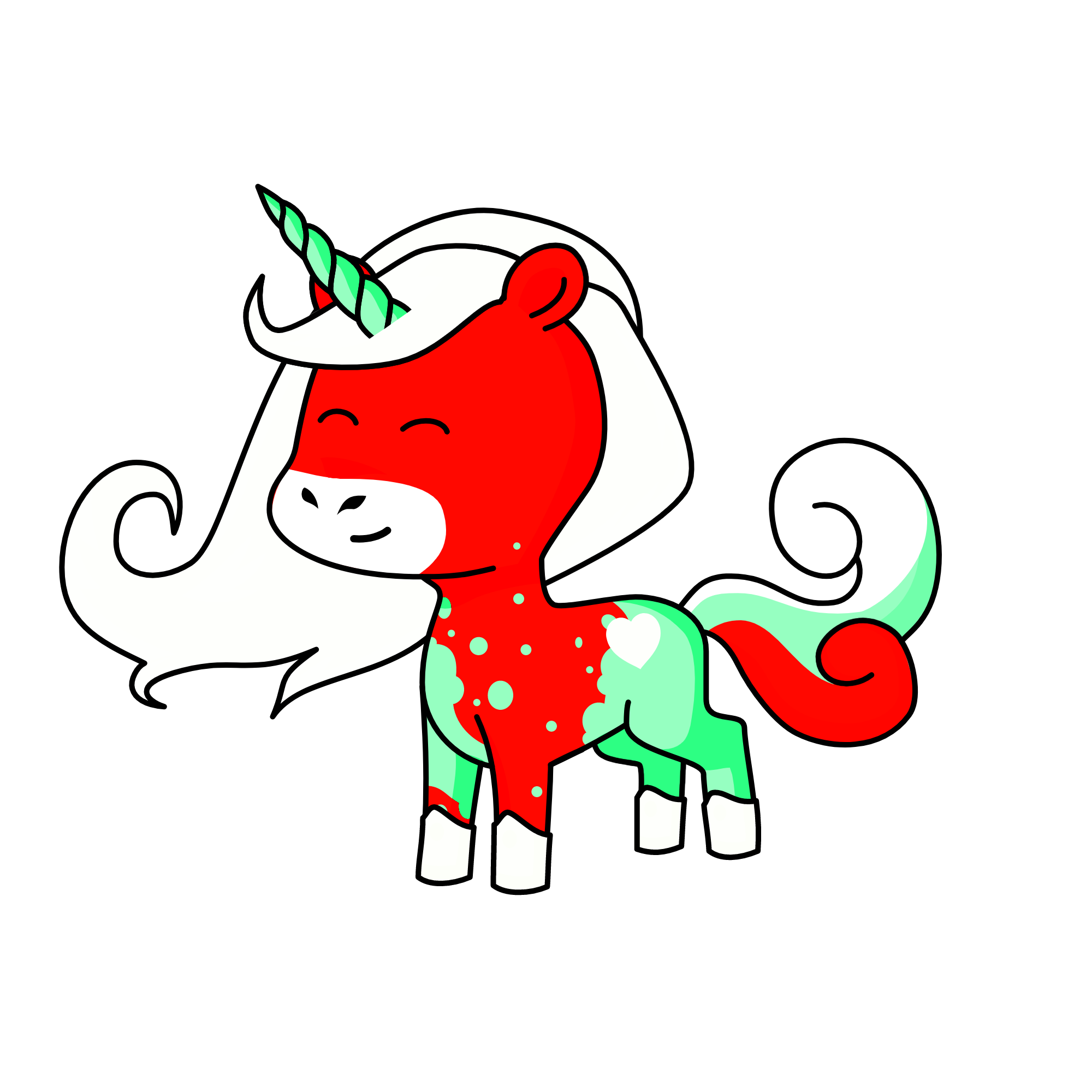 Peppermint, the unicorn