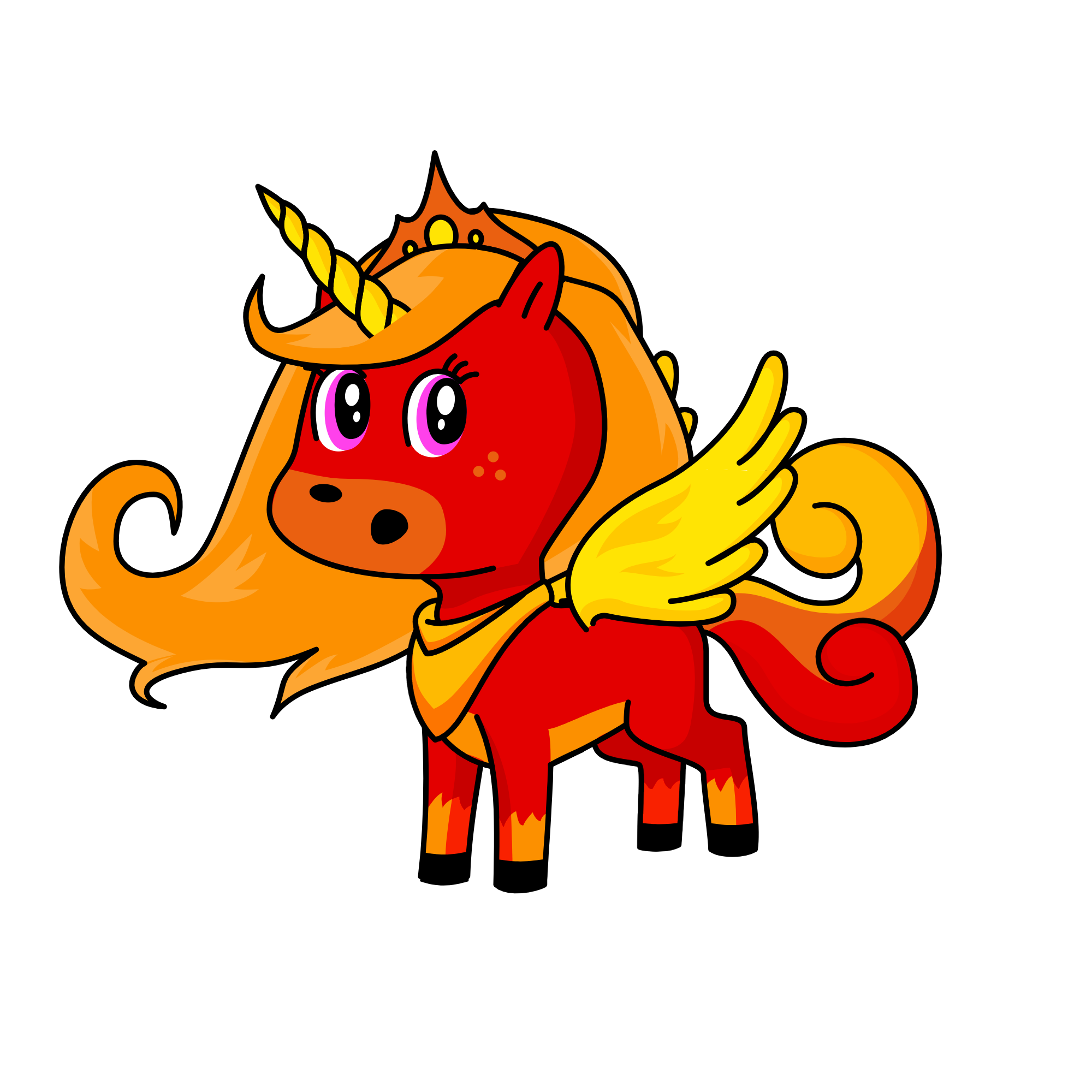 Fire, the unicorn