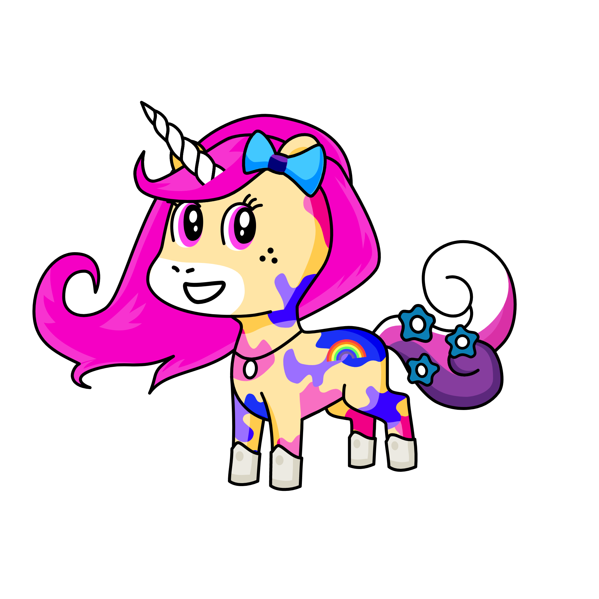 rainbow treat, the unicorn