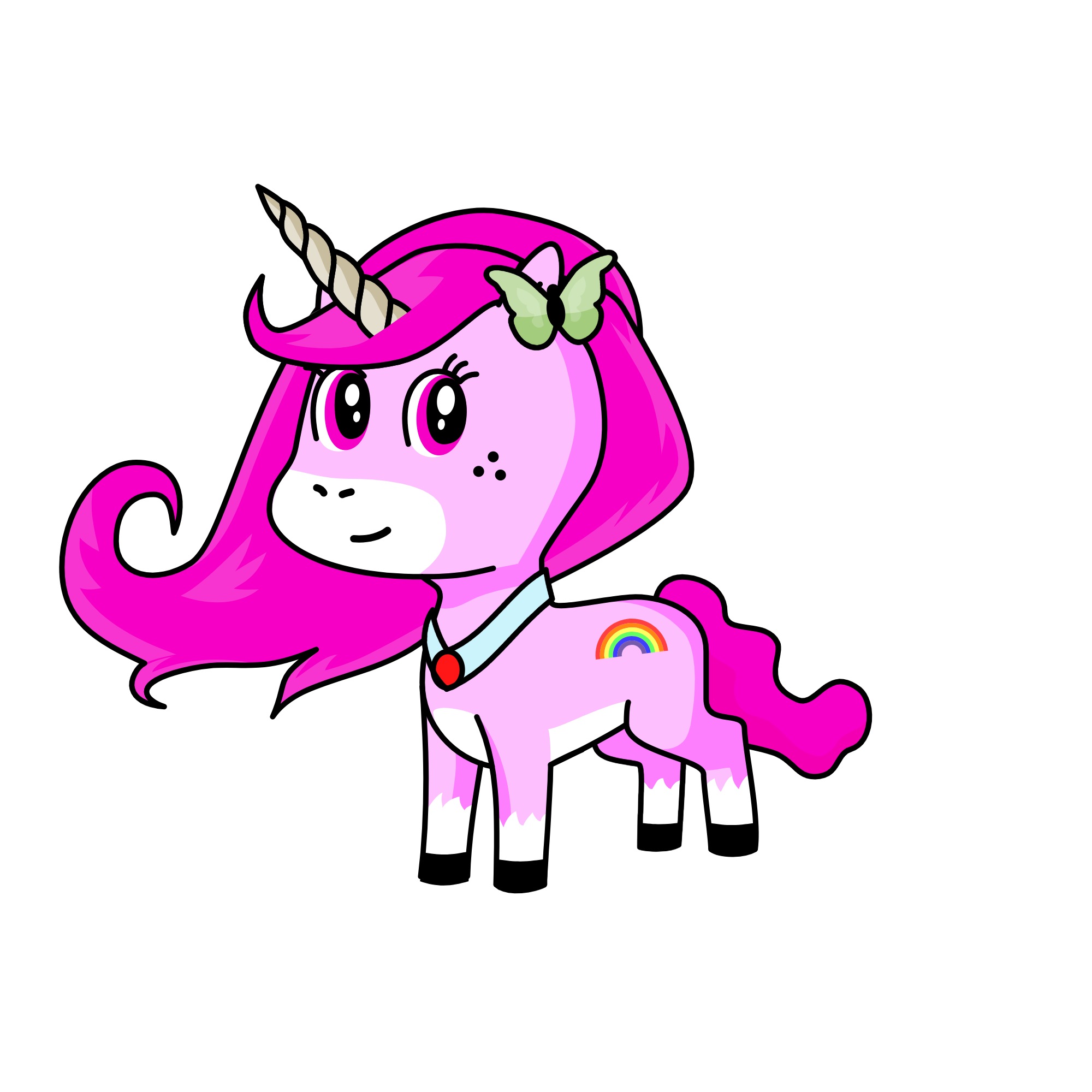pinky sky, the unicorn