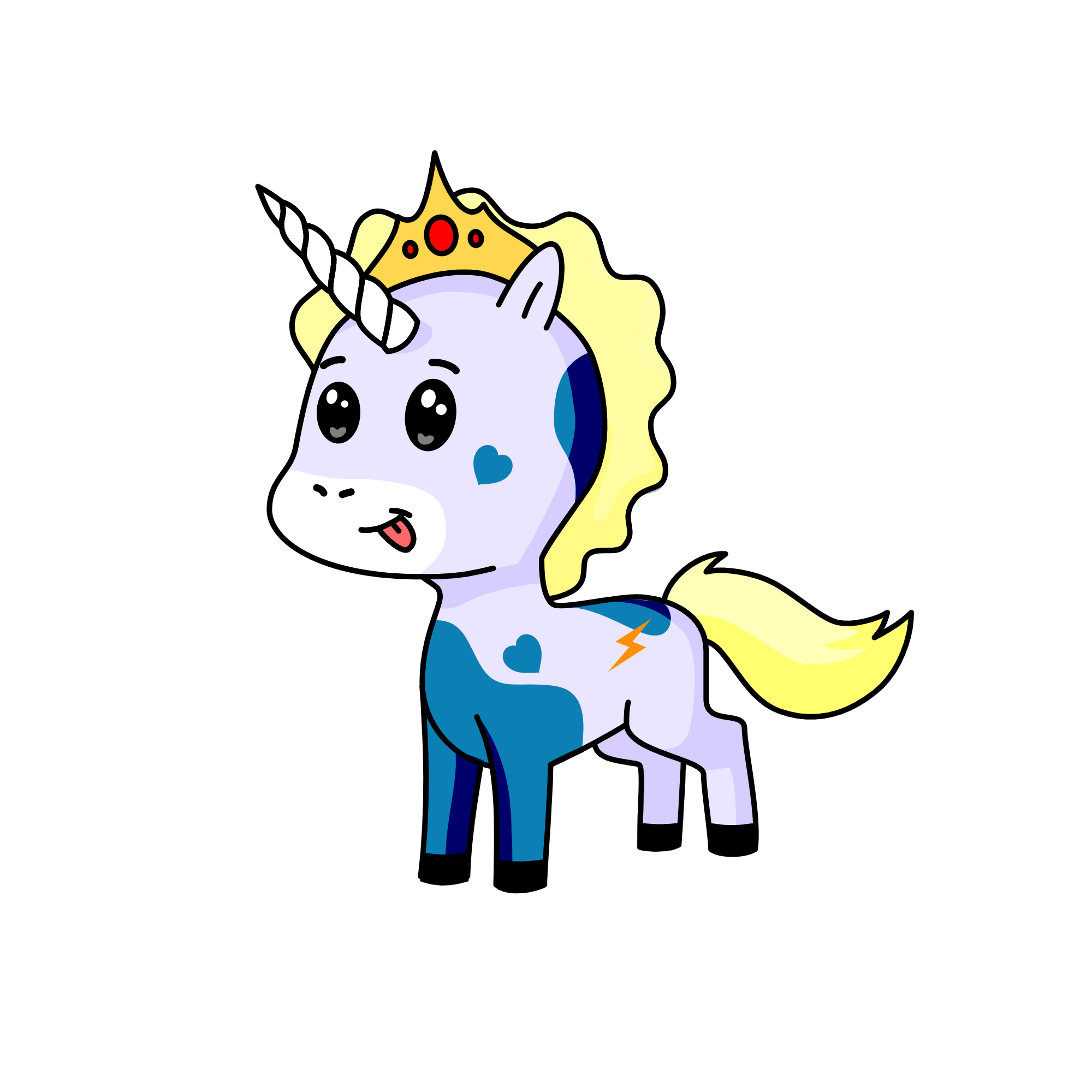 Queen cloud, the unicorn