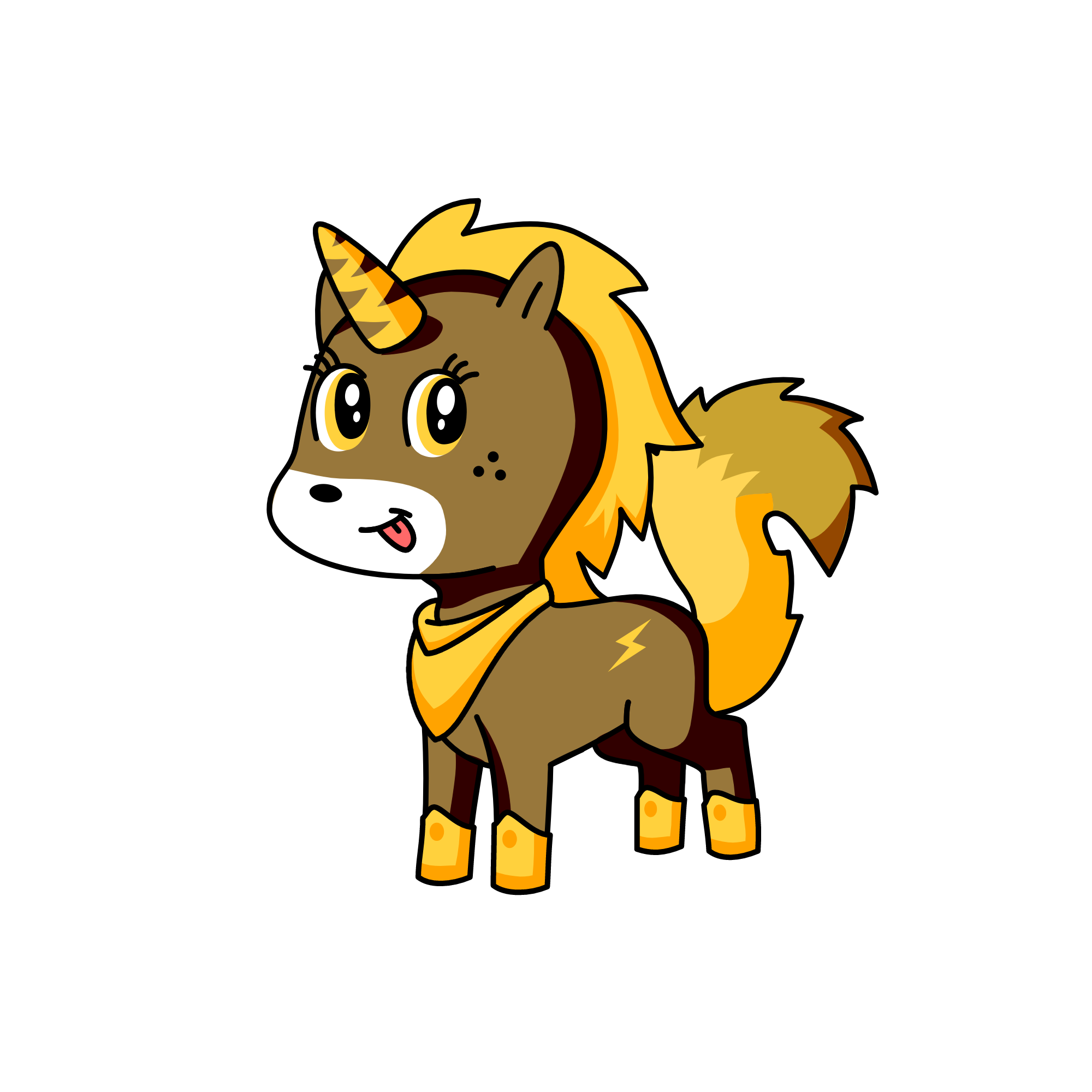 fuffy, the unicorn