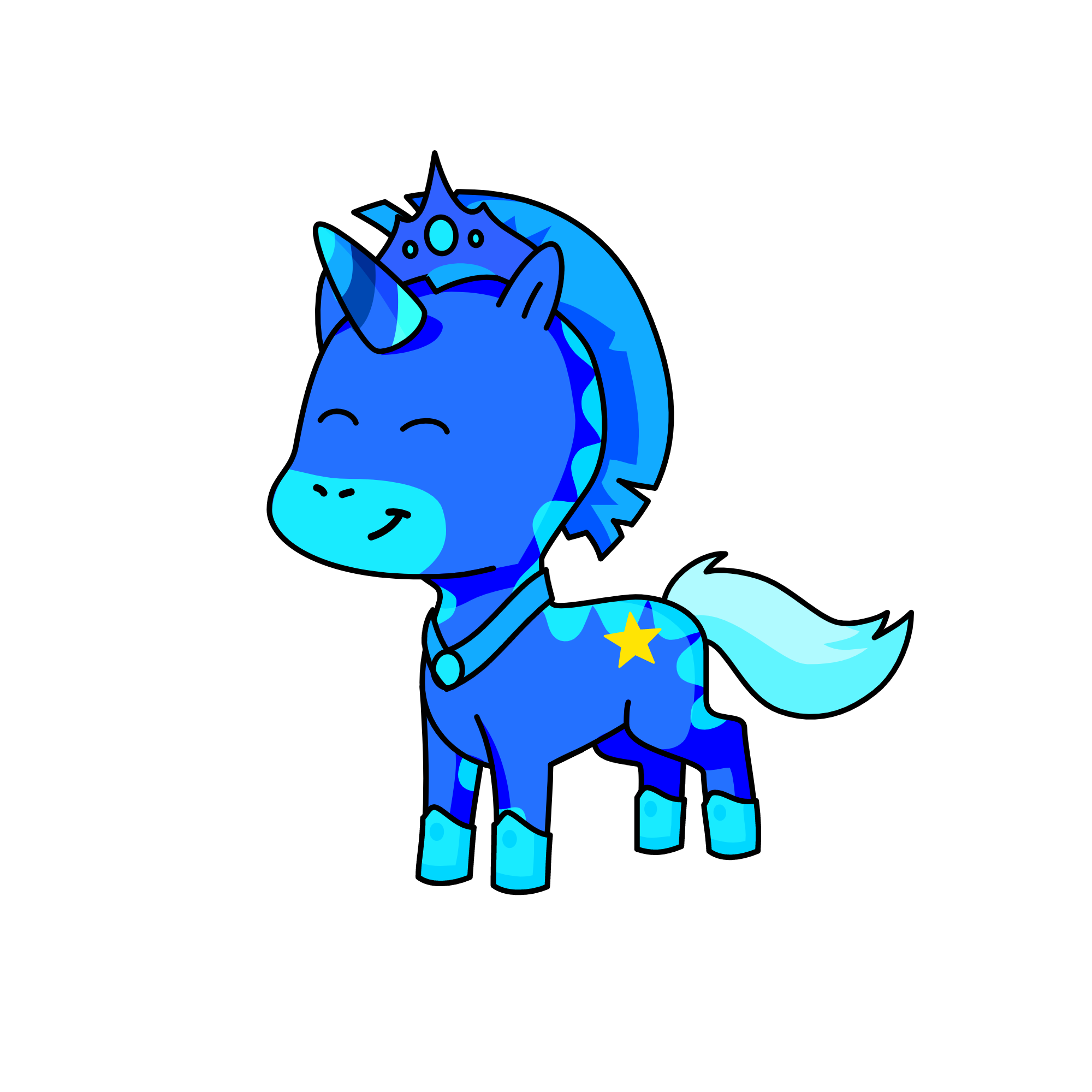 Snow boy, the unicorn