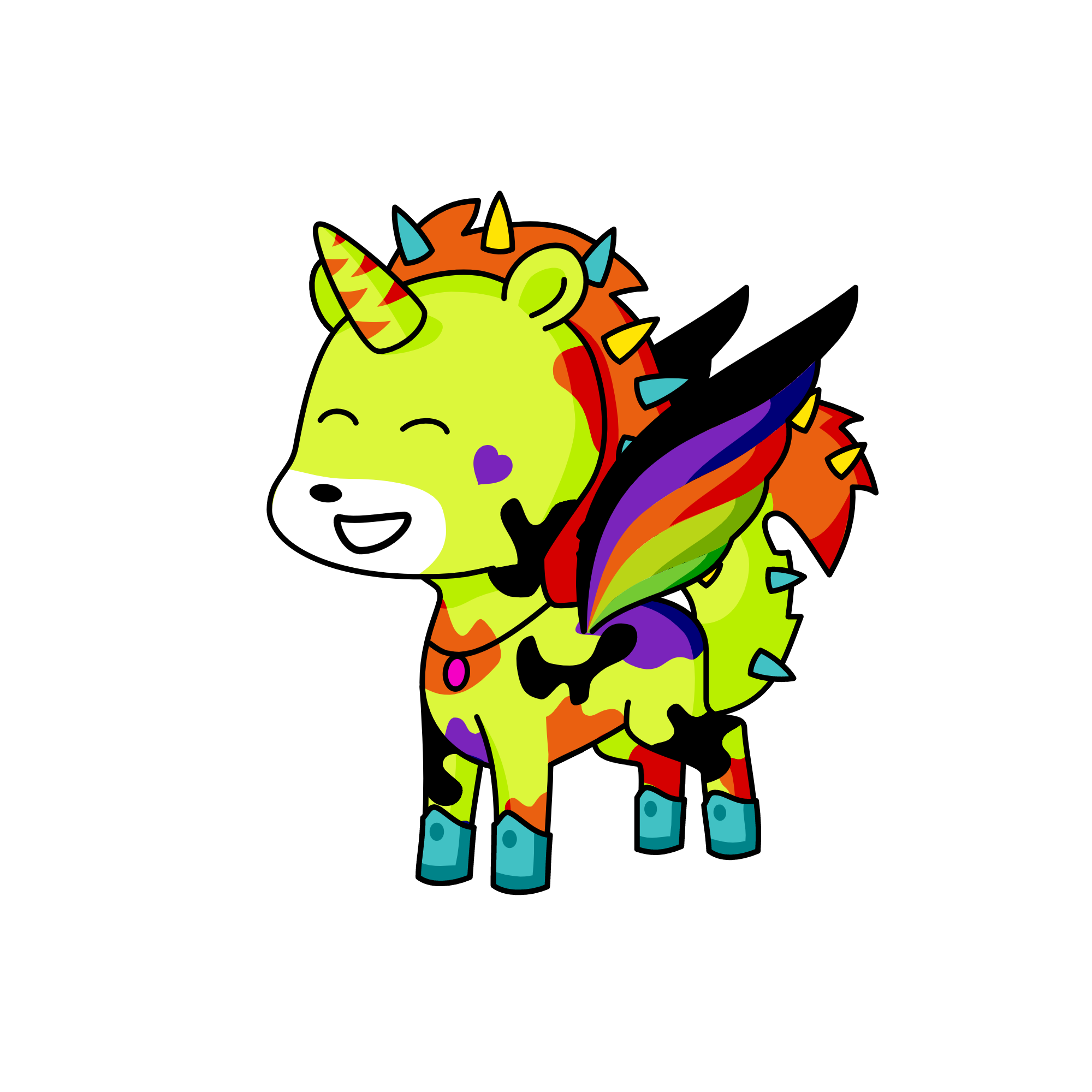 pine, the unicorn