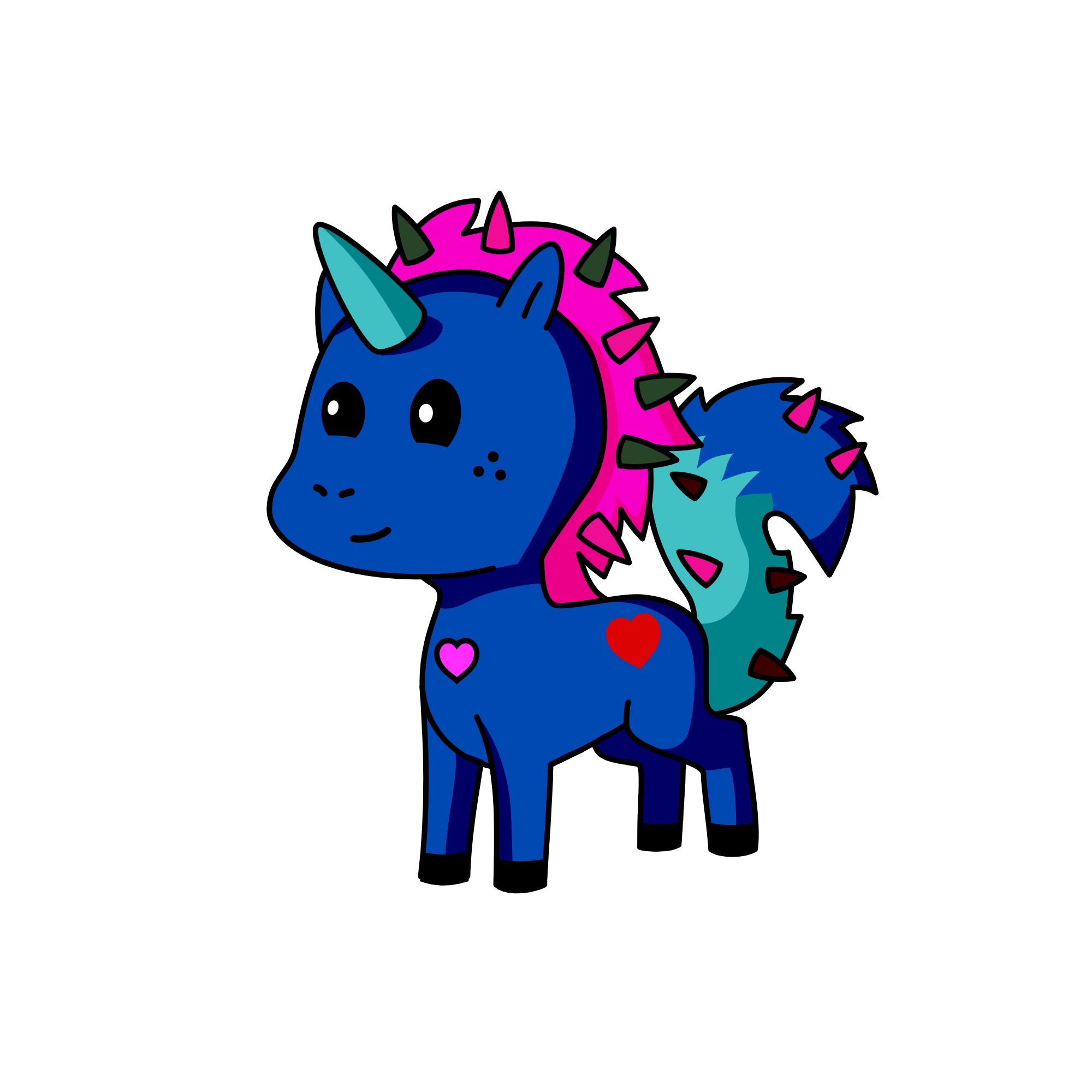 Twirly, the unicorn