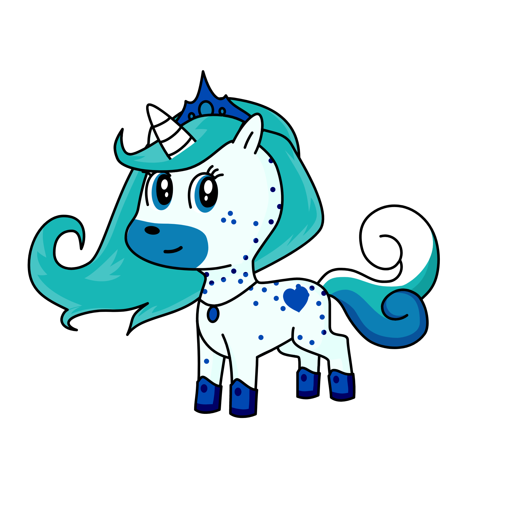 The Ice Princess, the unicorn