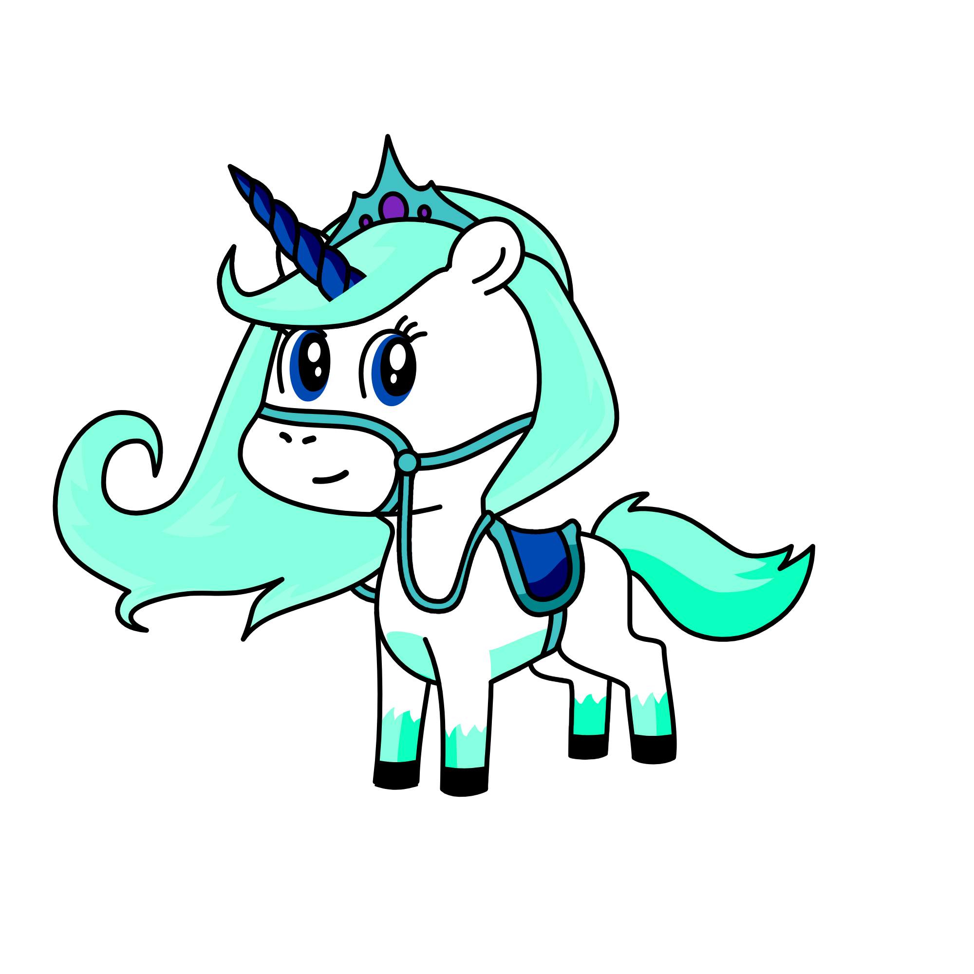 Mint, the unicorn
