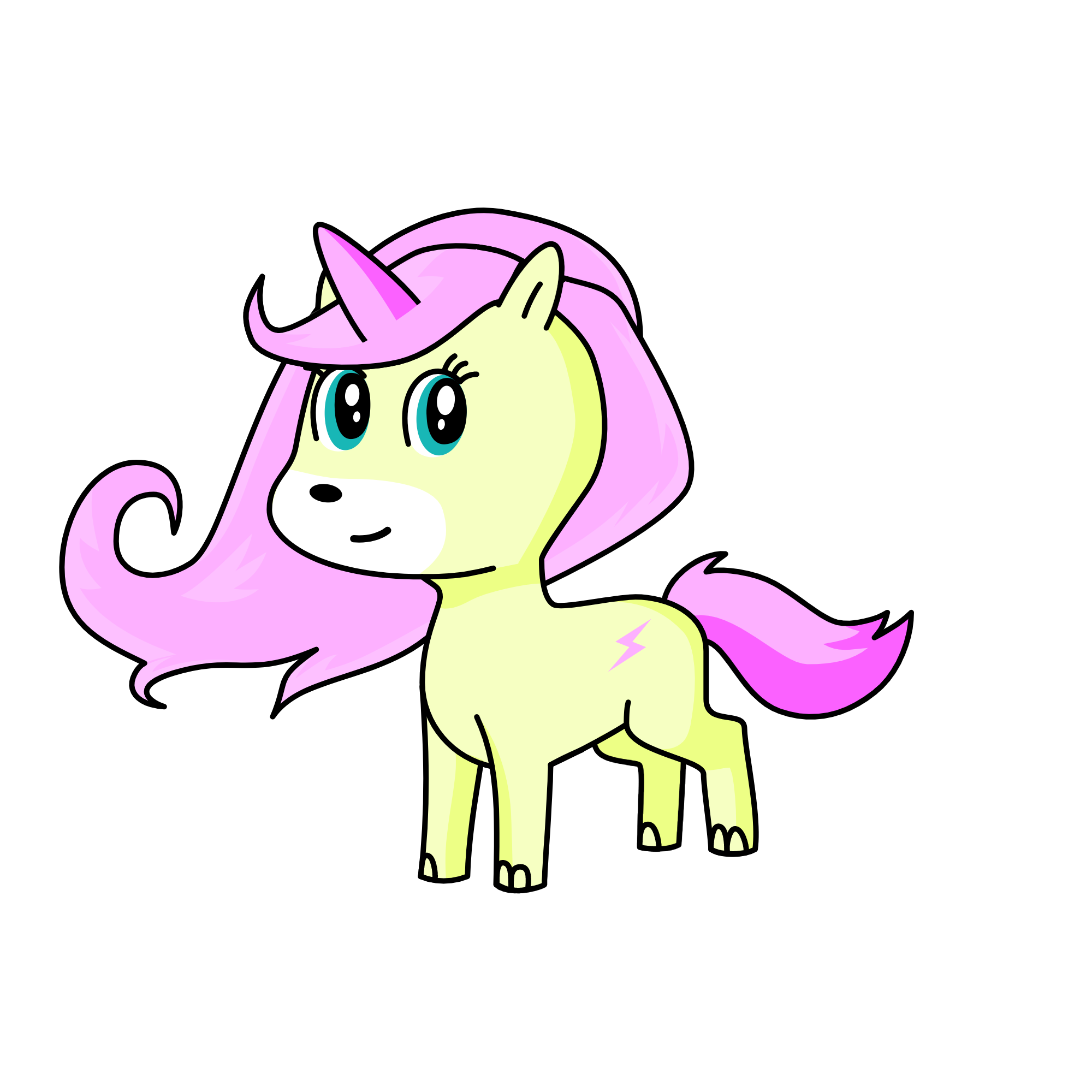 Fluttershy, the unicorn