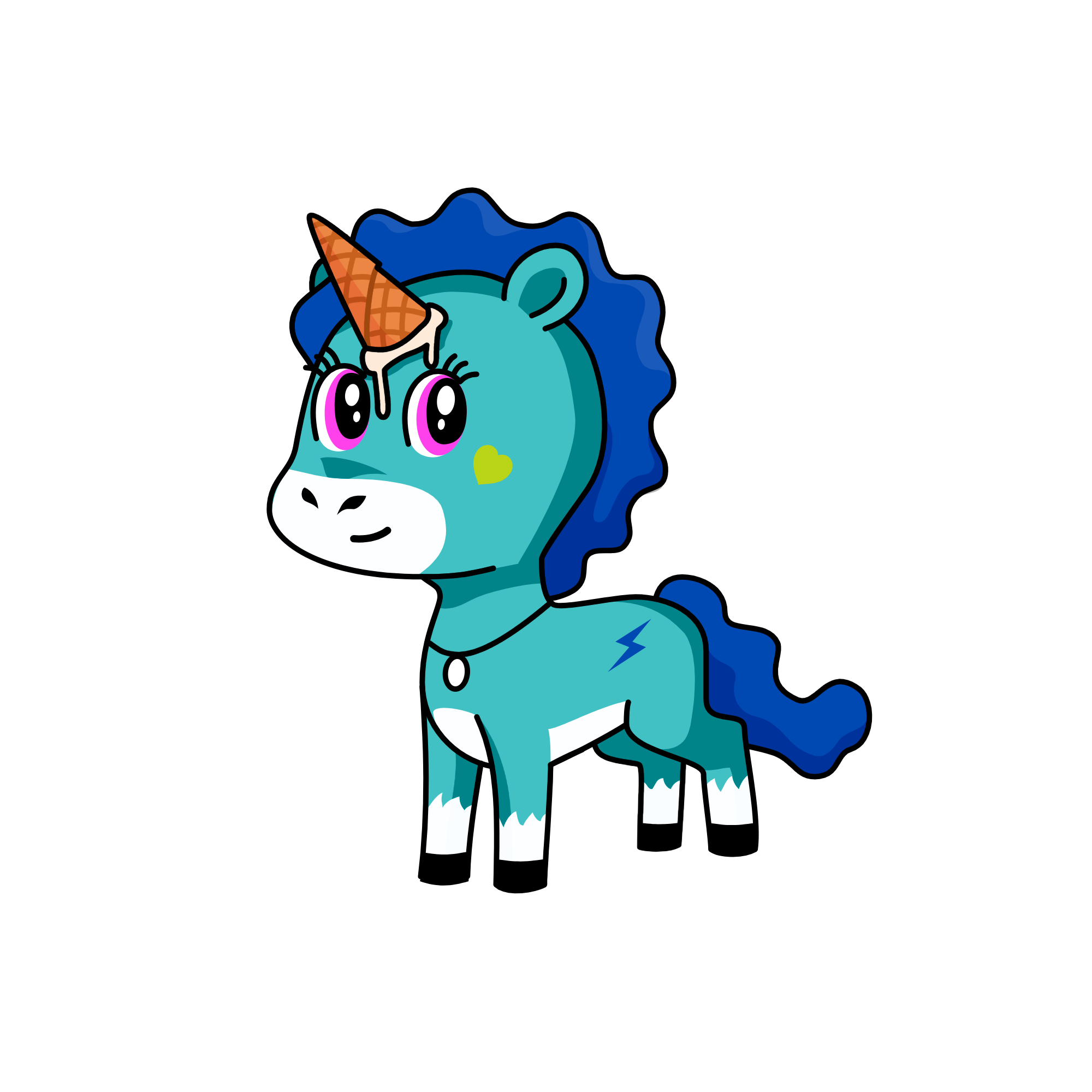 ice cream, the unicorn