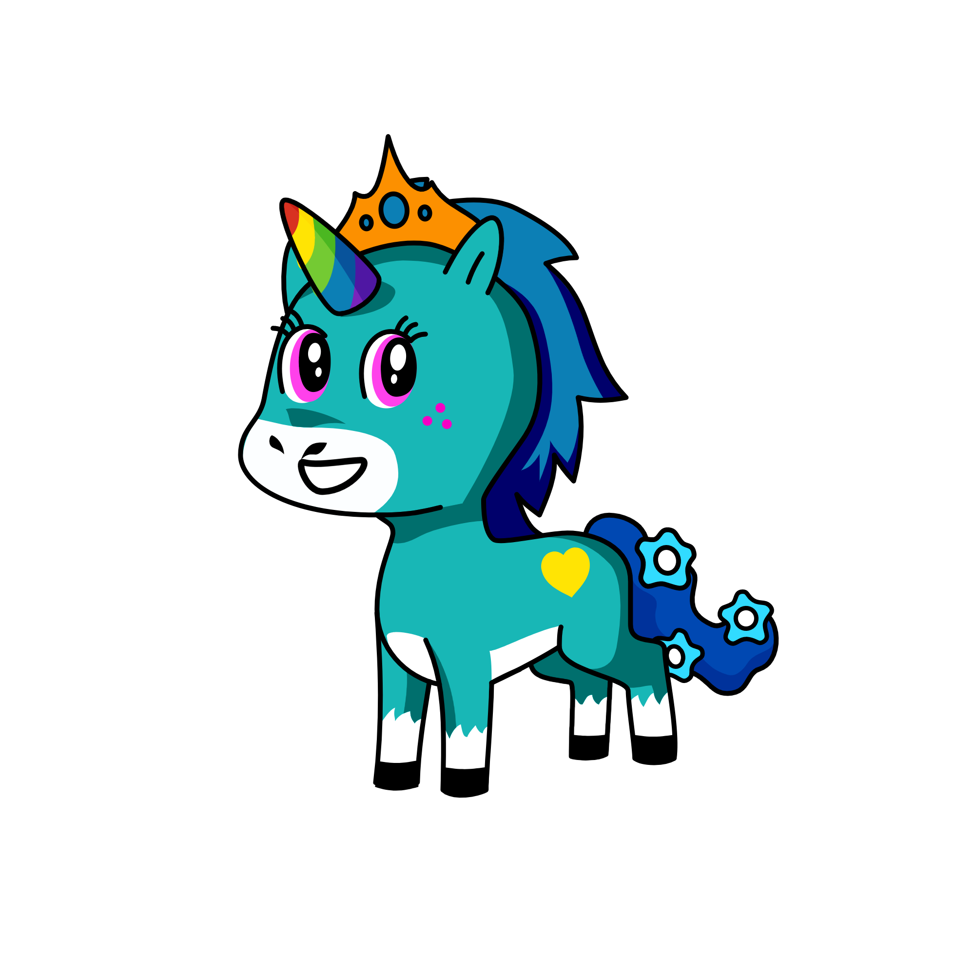 rainbow sparkle pony unicorn, the unicorn