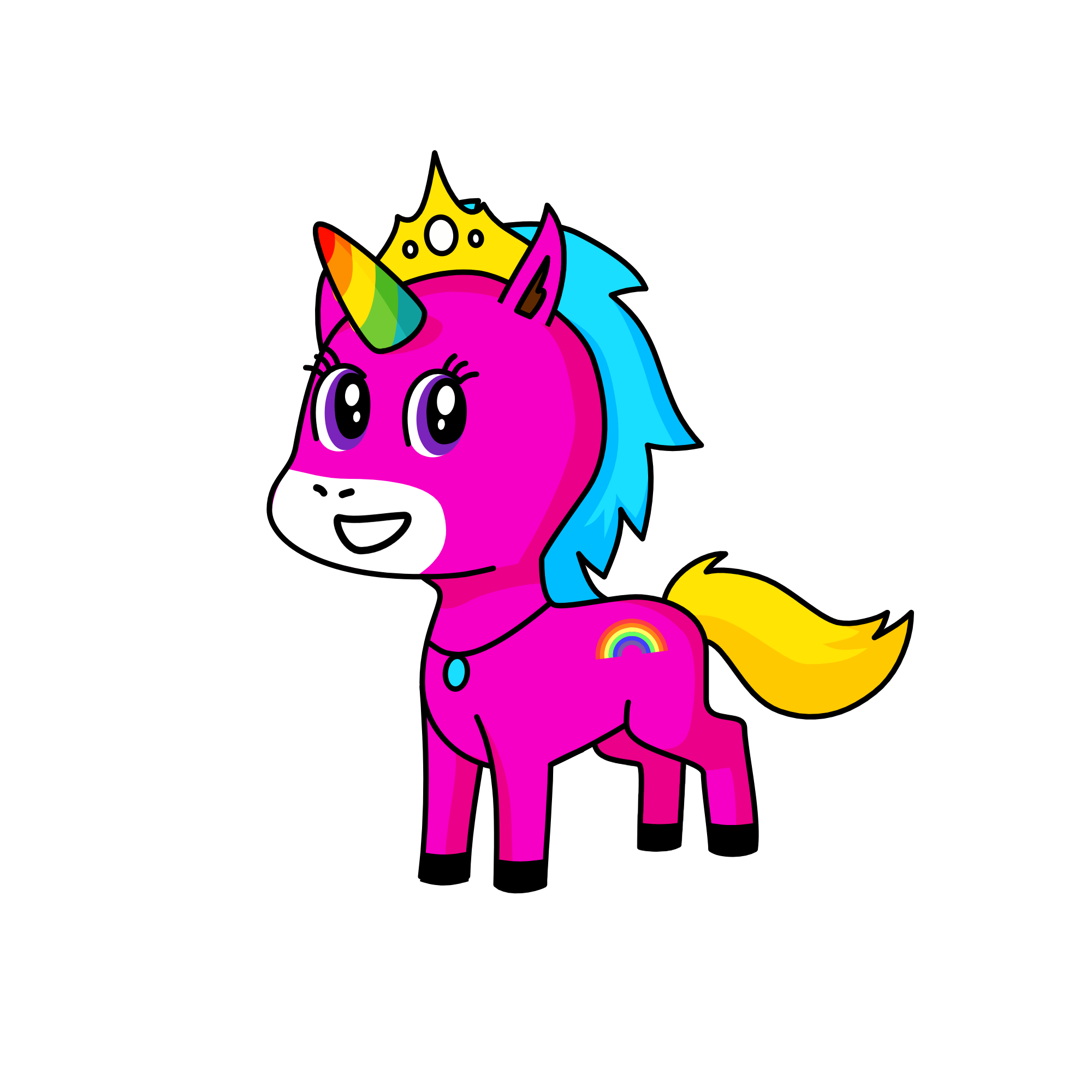Rainbow Unicorn, the unicorn