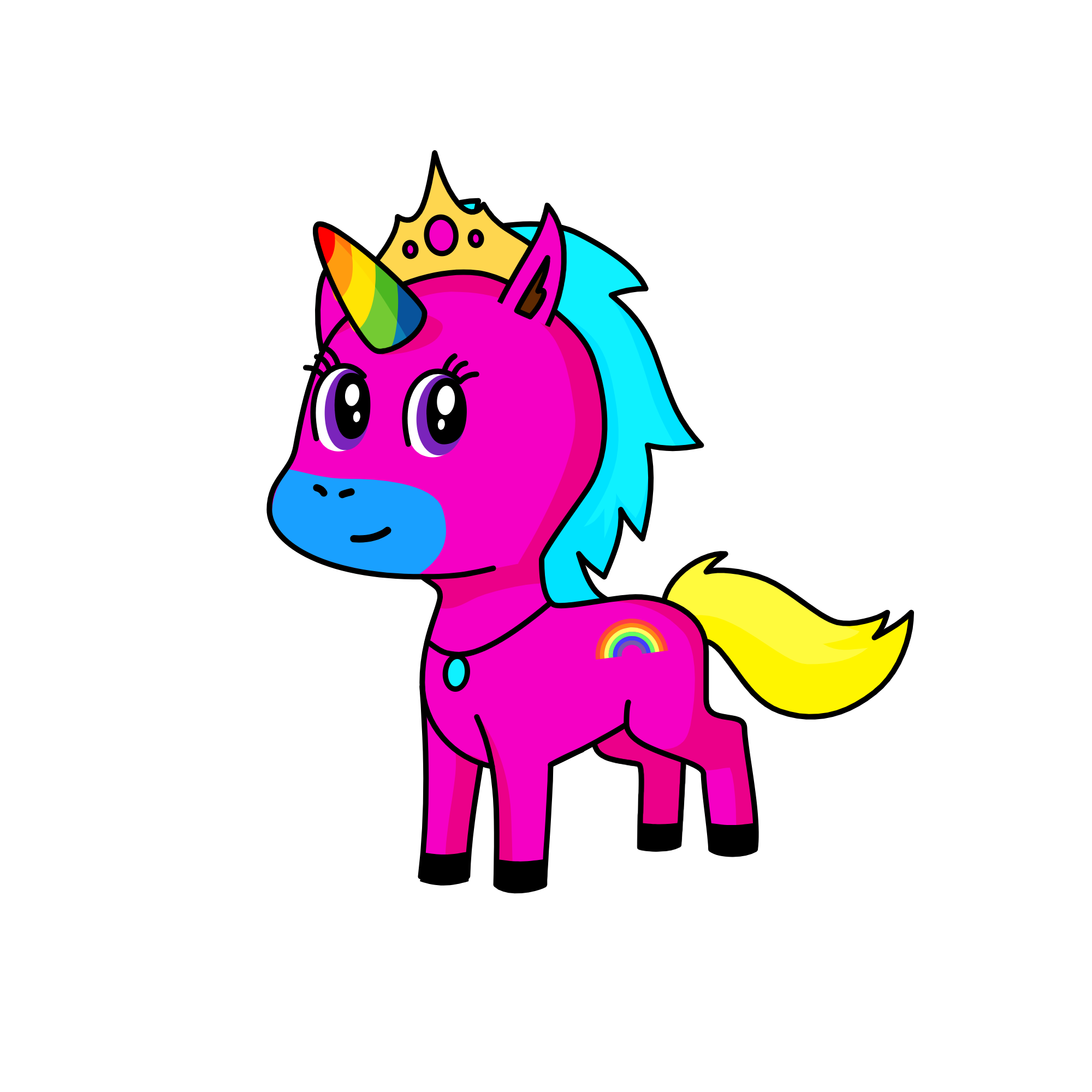 Rainbow Unicorn, the unicorn