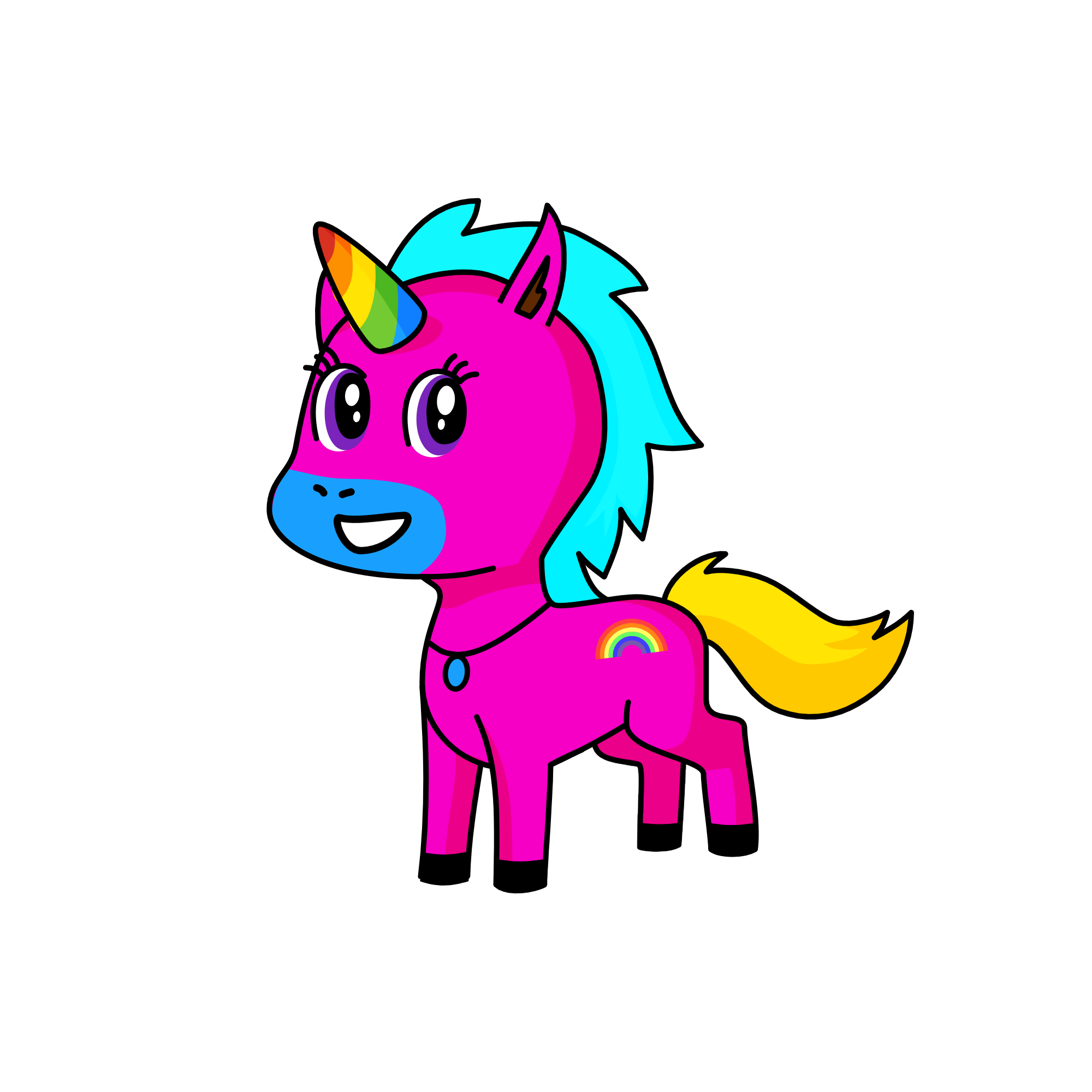 Rainbow Unicorn, the unicorn