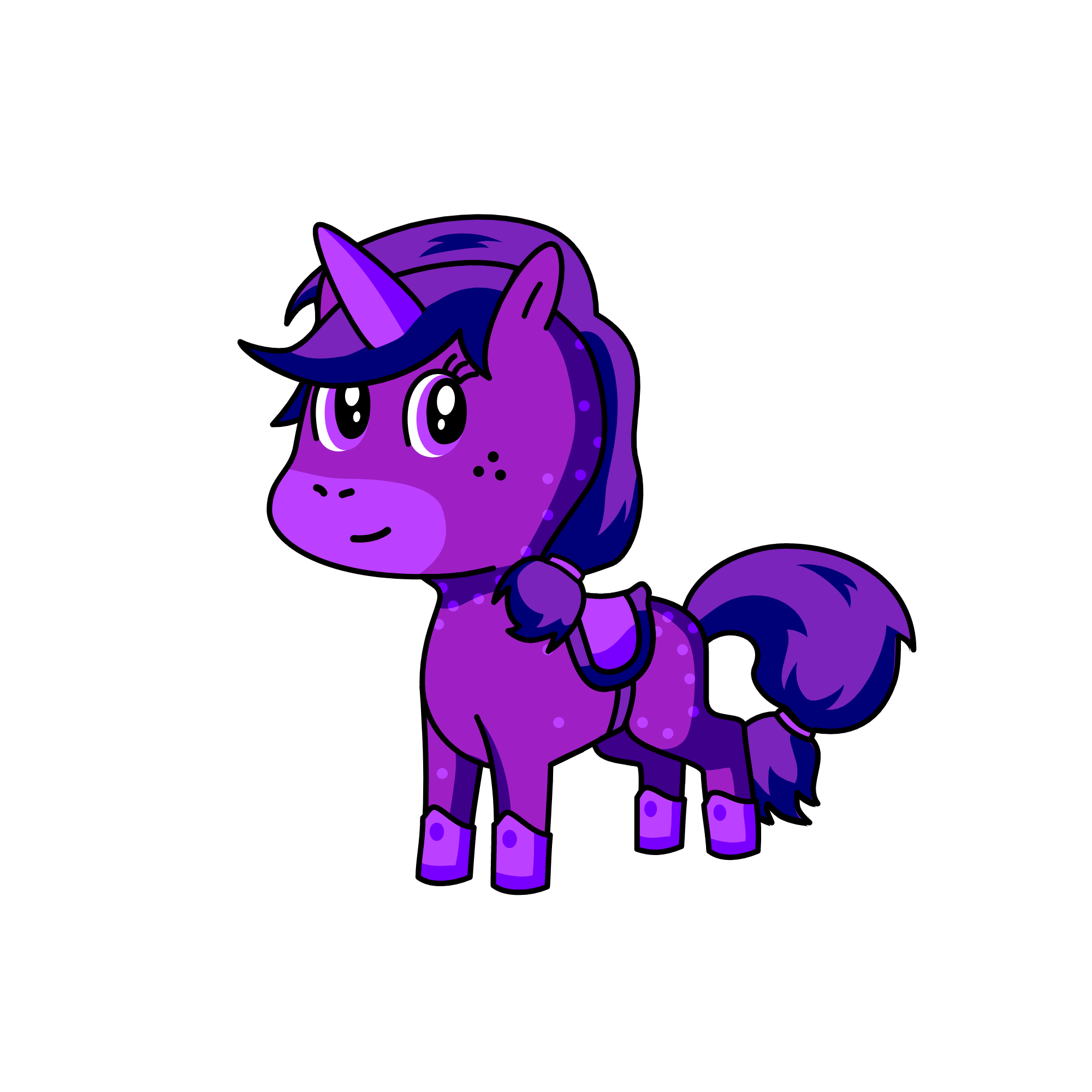 Purple corn, the unicorn