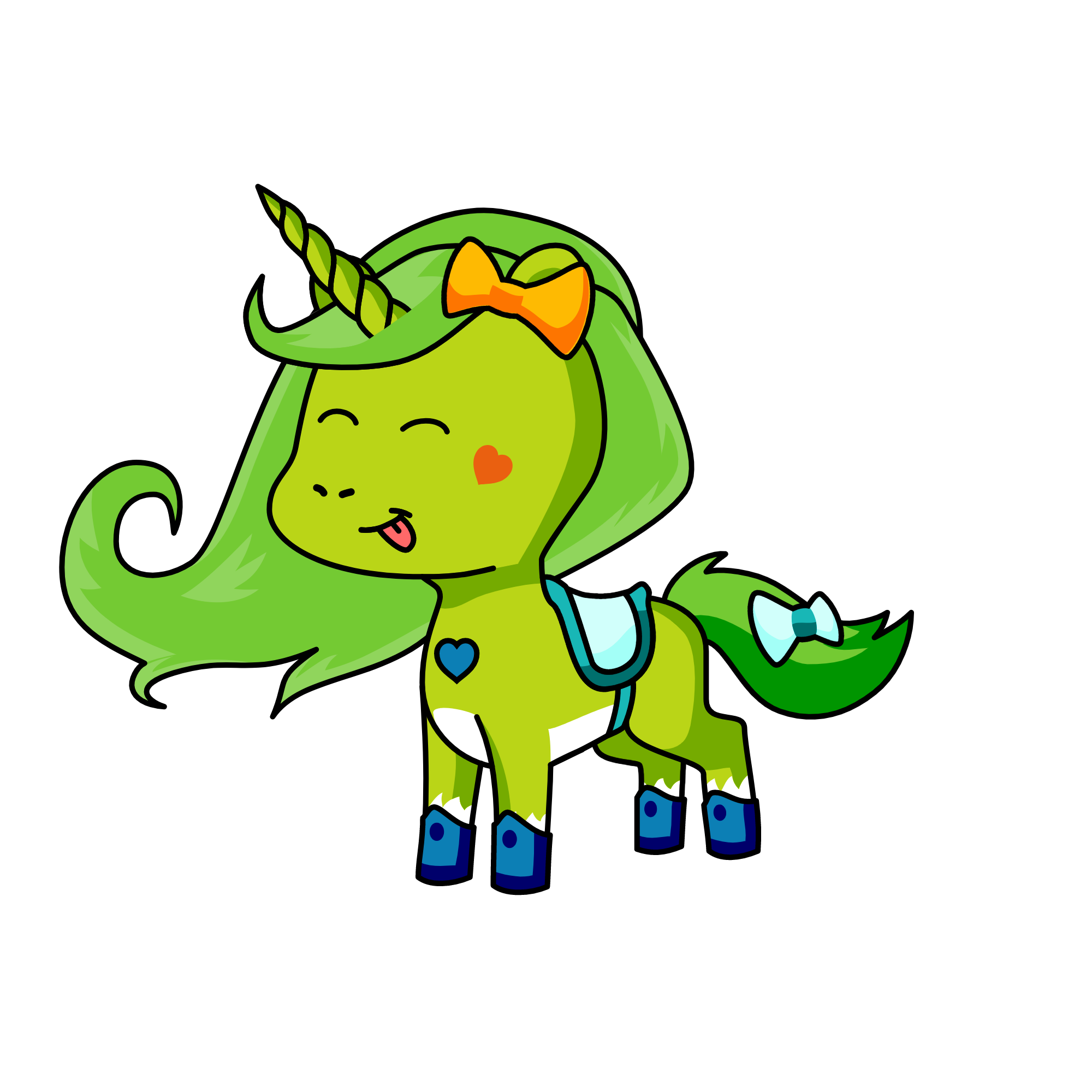 greeny, the unicorn
