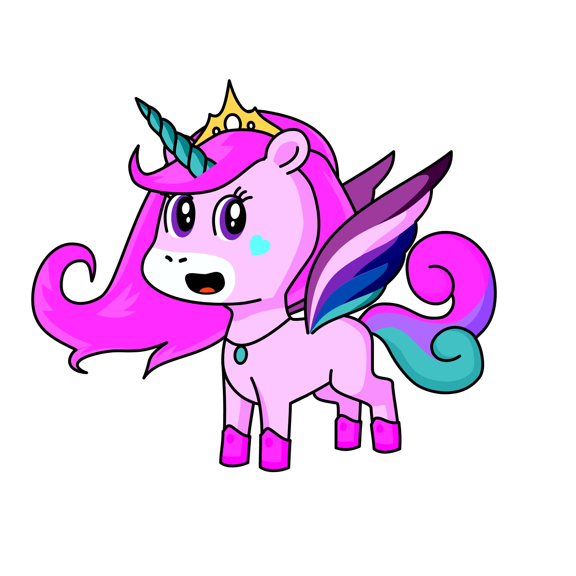 magical queen, the unicorn