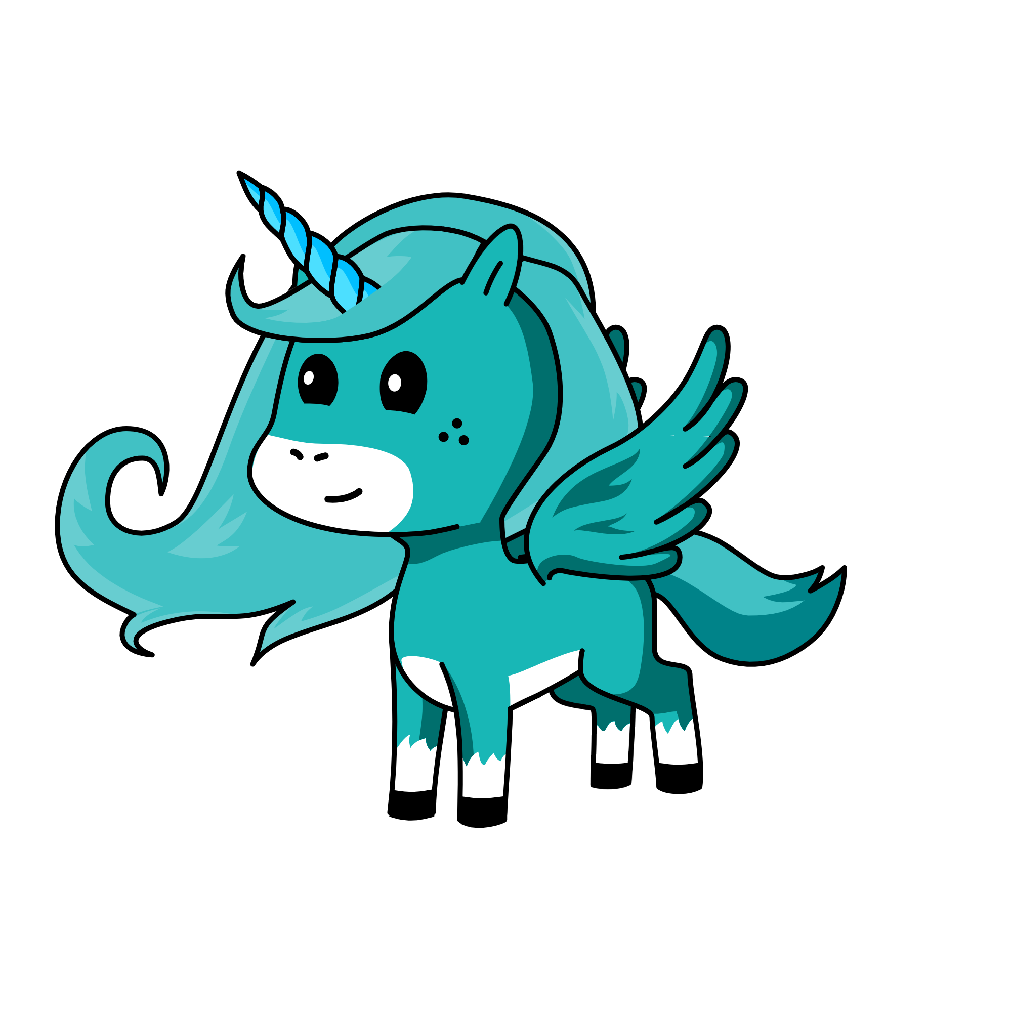 cupcake, the unicorn