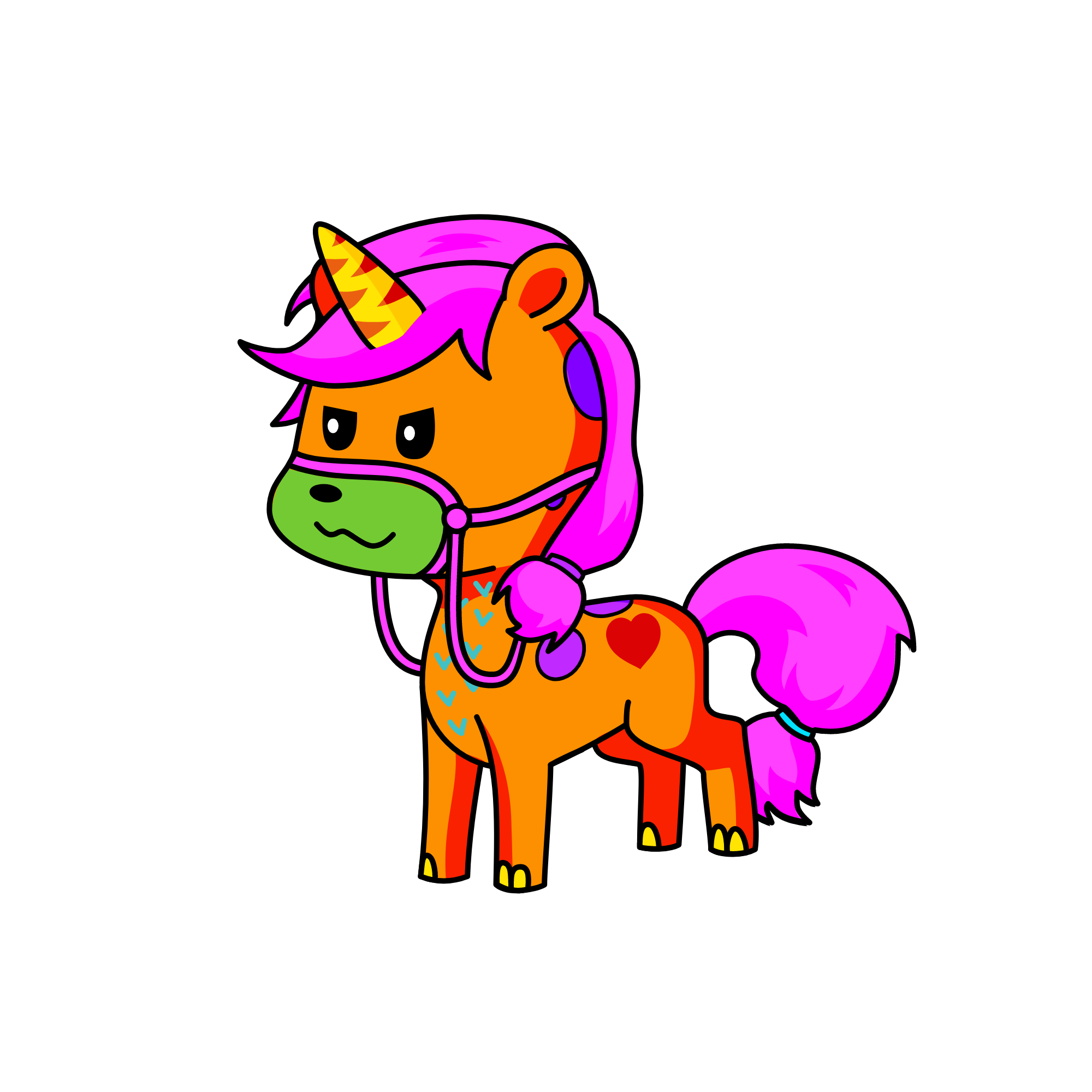 UNI-DOUBLE-CORN, the unicorn