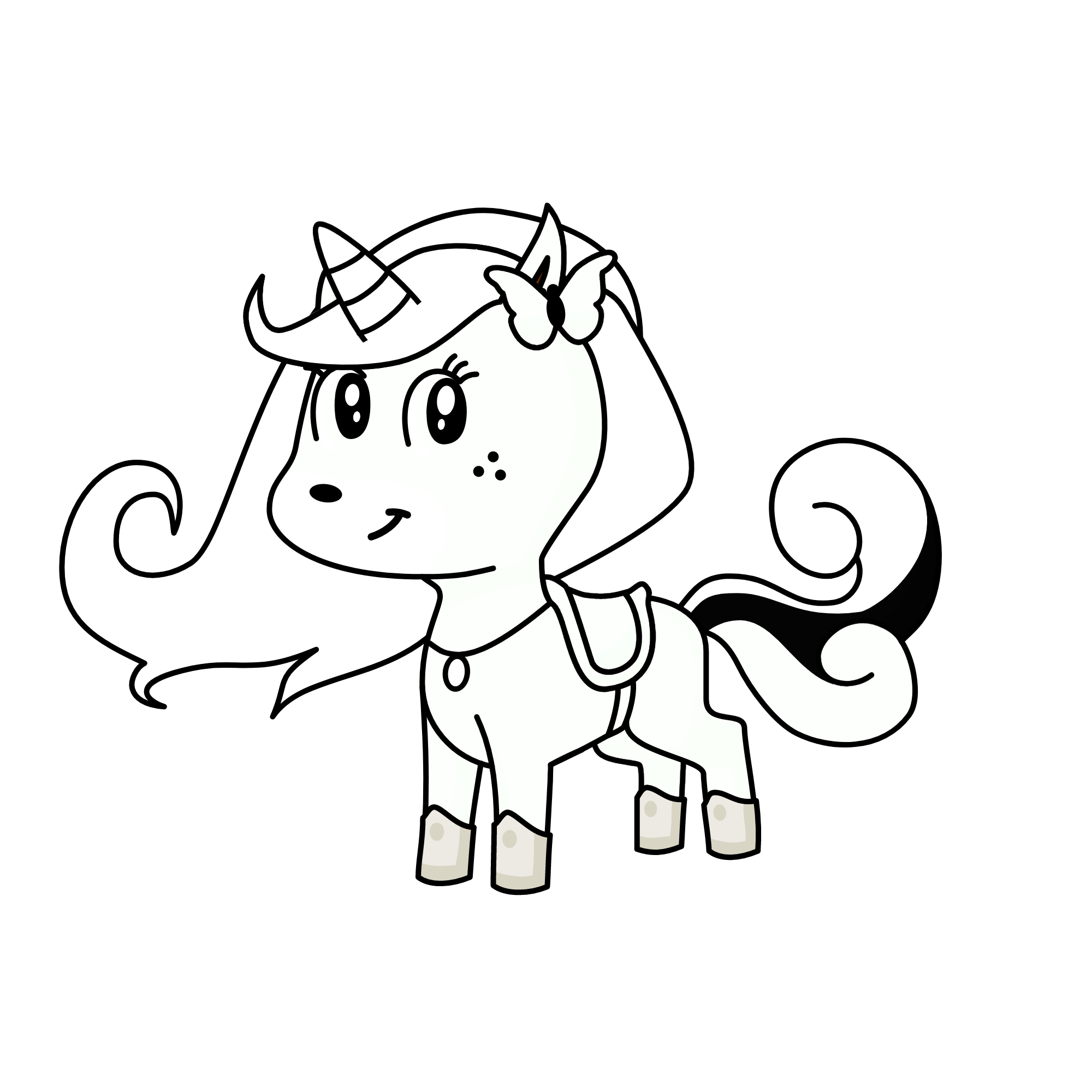 White unicorn, the unicorn