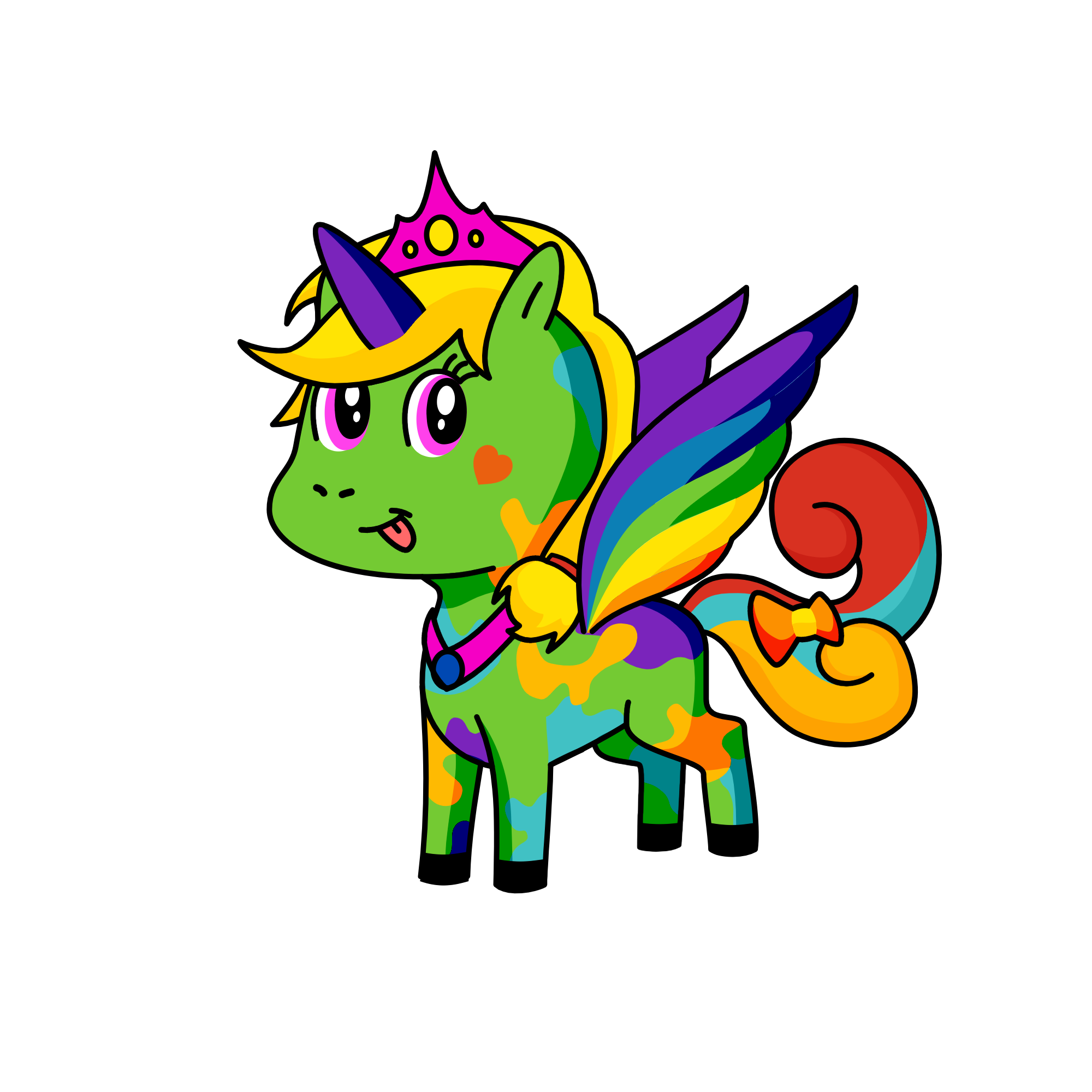 Arcoiris, the unicorn
