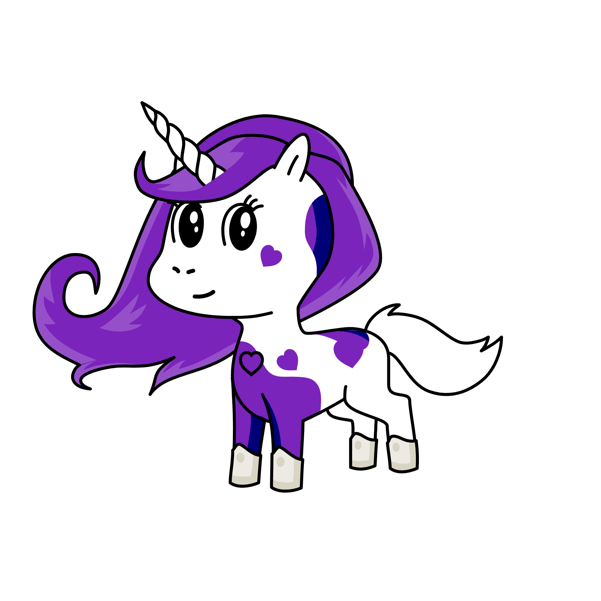 Purple Heart, the unicorn