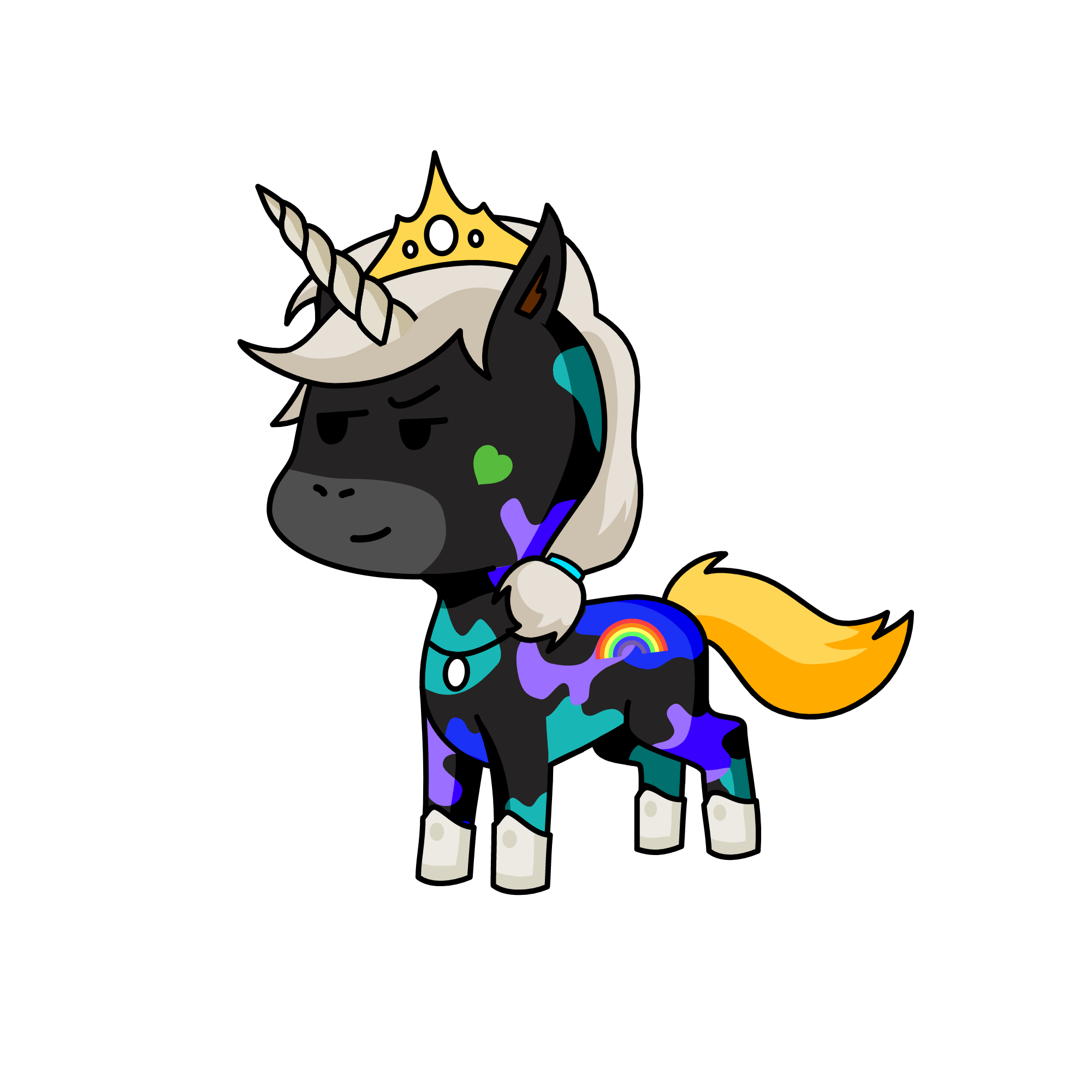 Sparkle bum , the unicorn