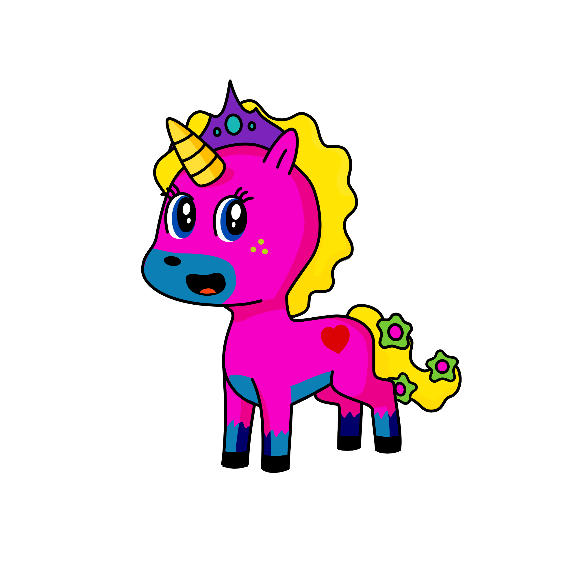 Bubble gum , the unicorn