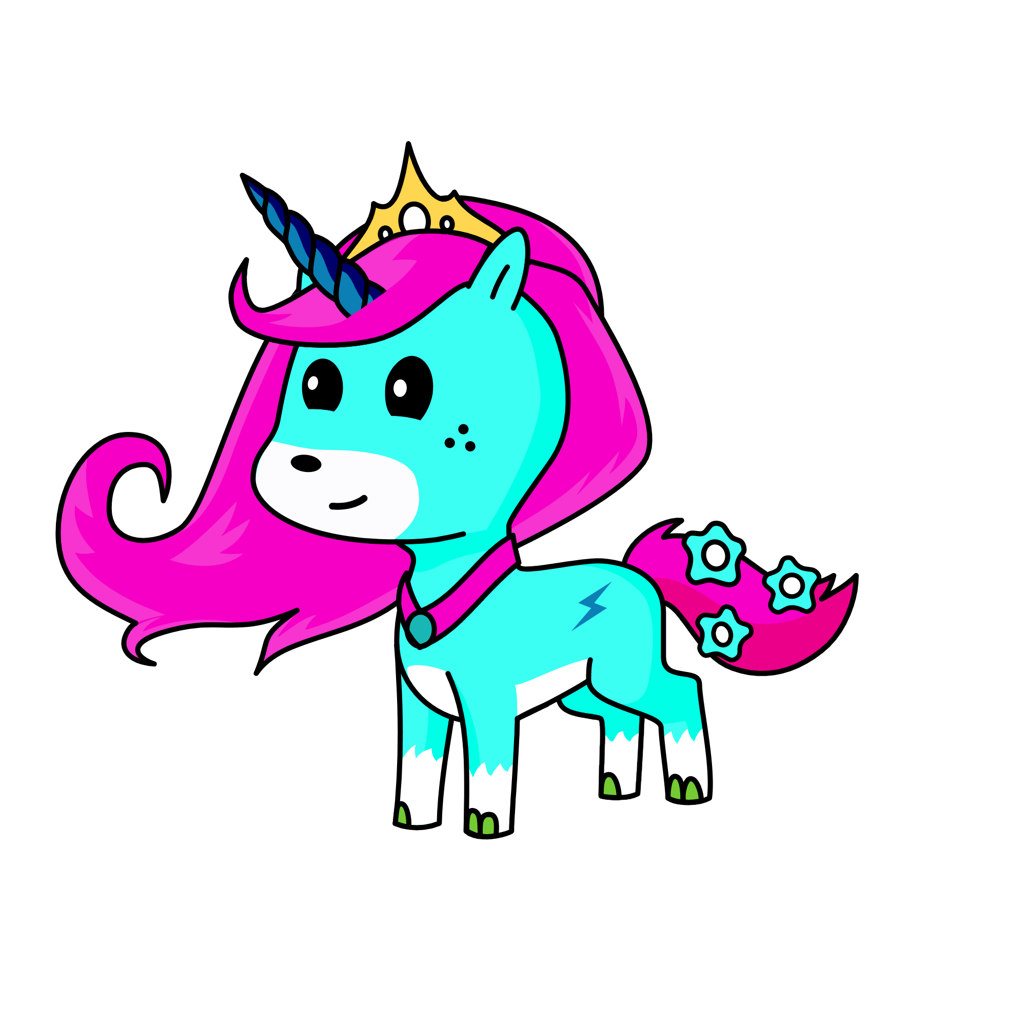 minty Meadow, the unicorn