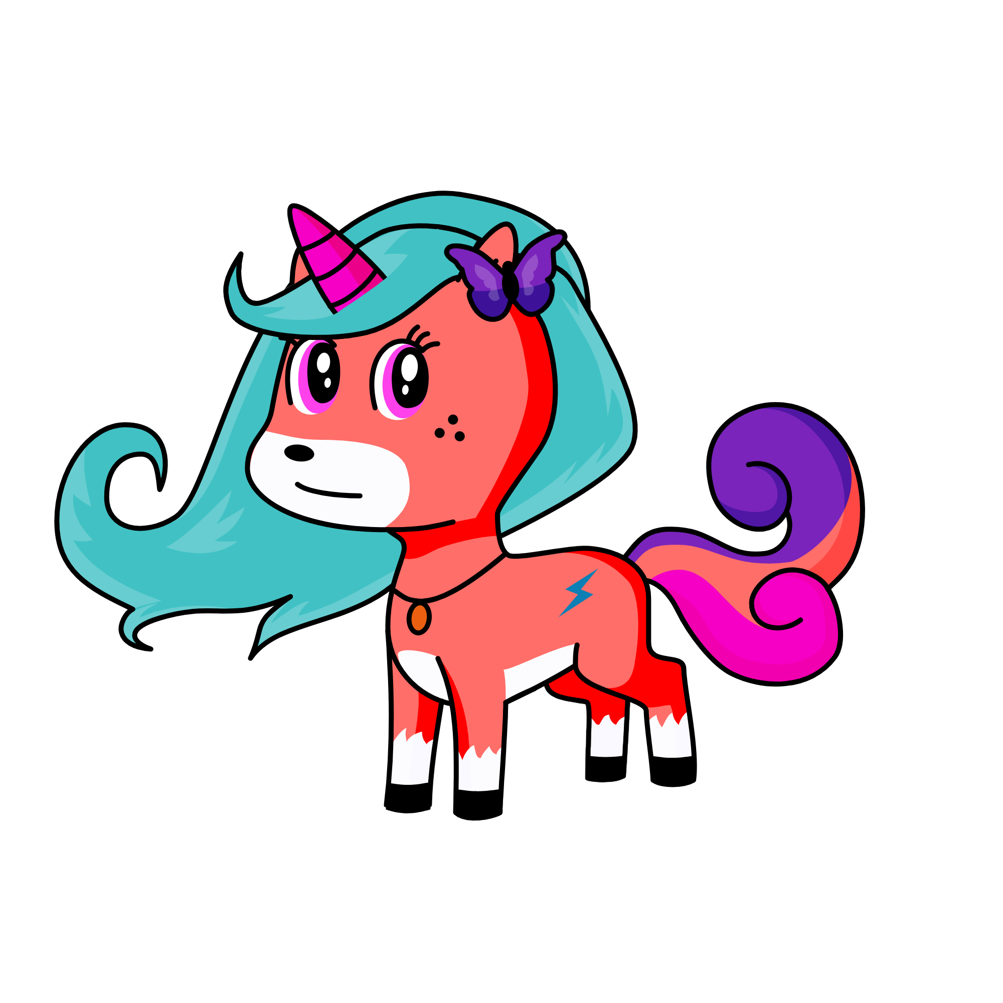 gummy bear, the unicorn