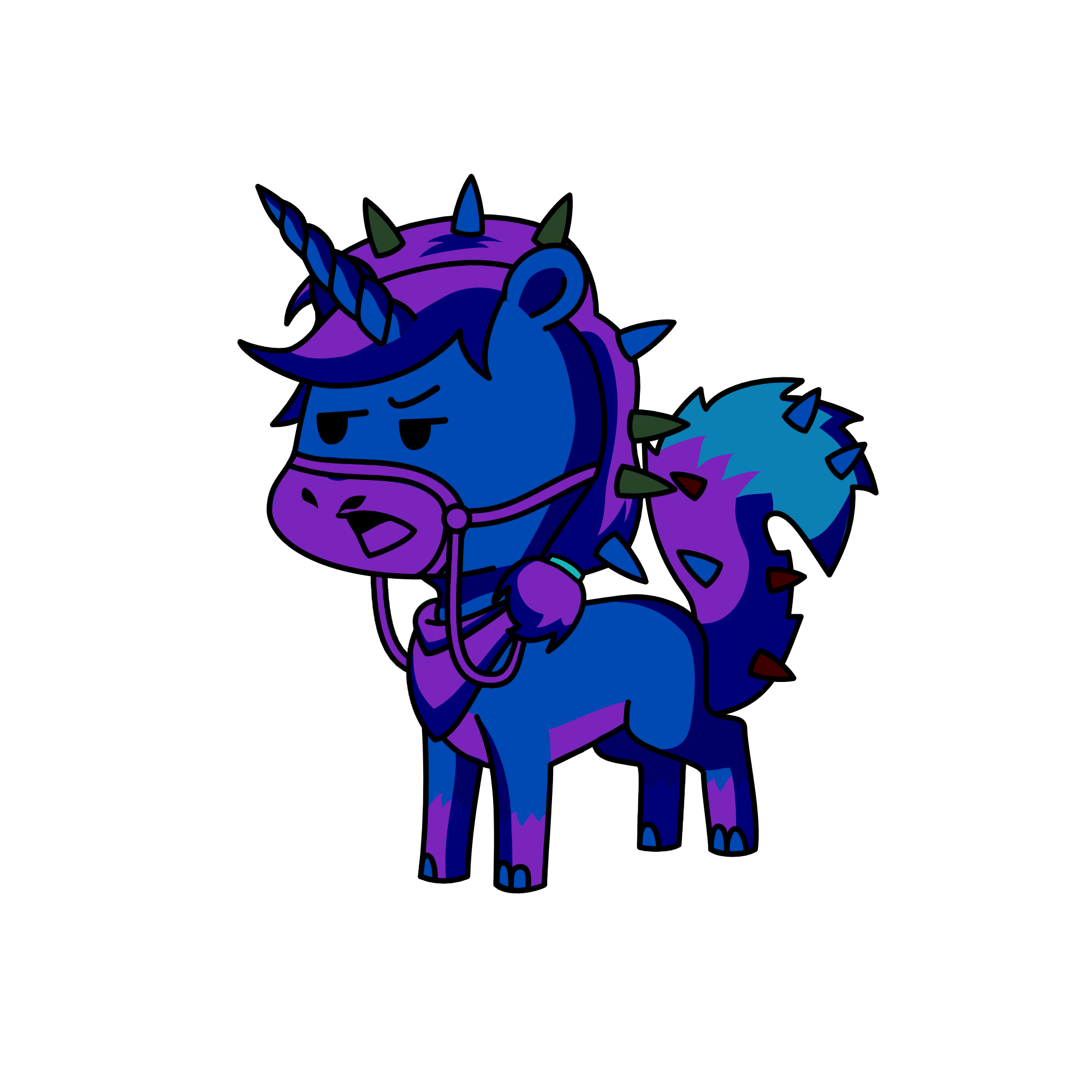 midnight says hello, the unicorn