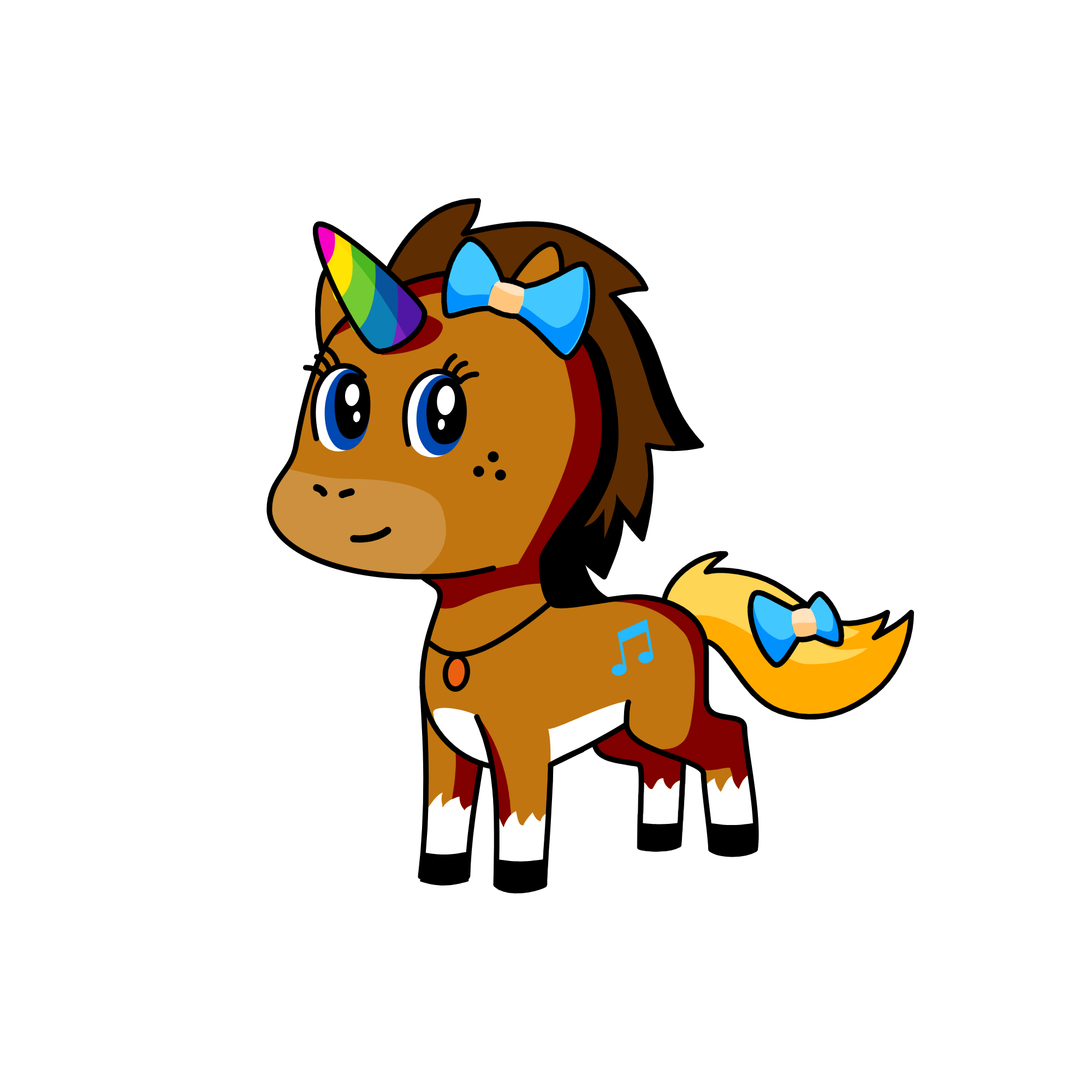 Brownie, the unicorn