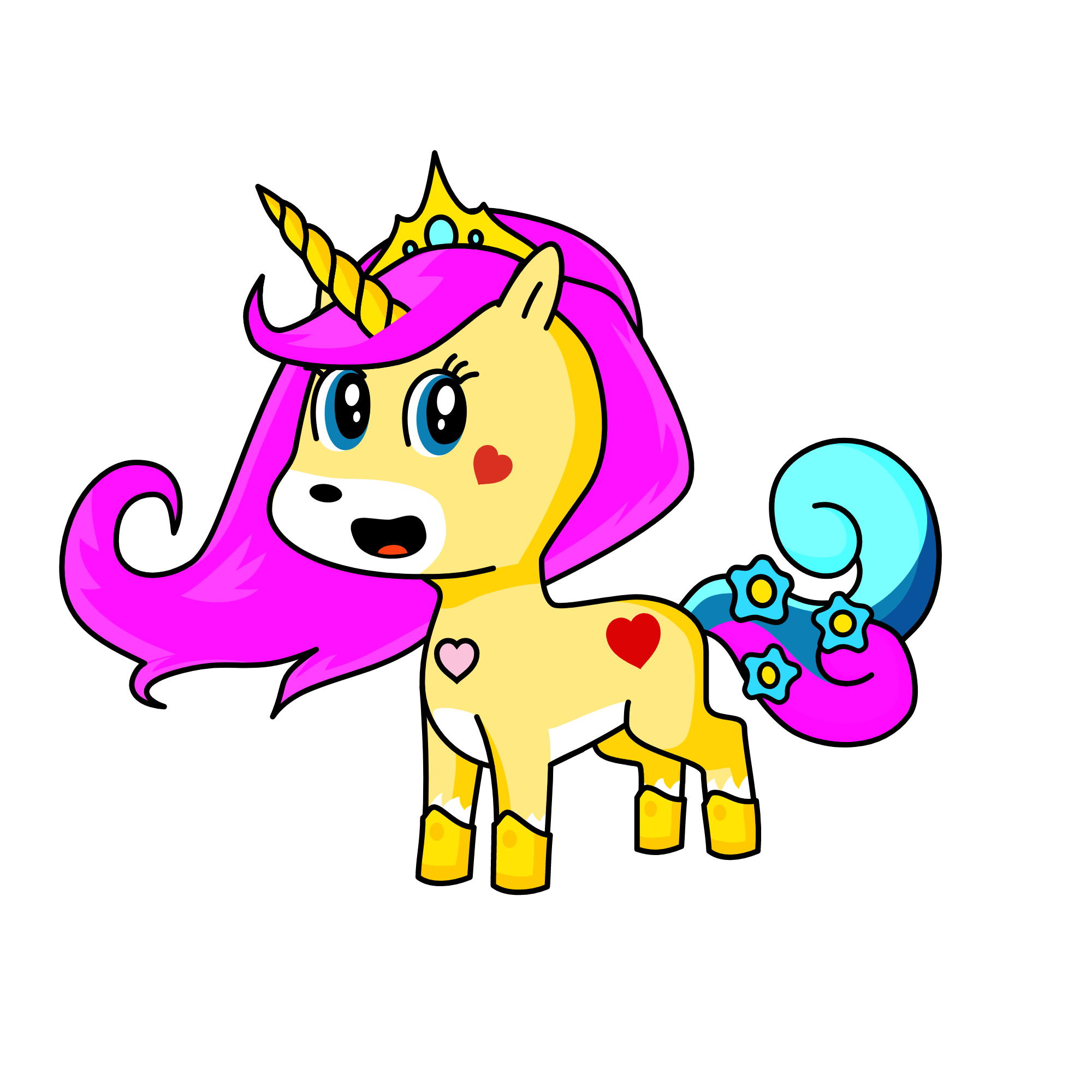 Princess cleaner, the unicorn