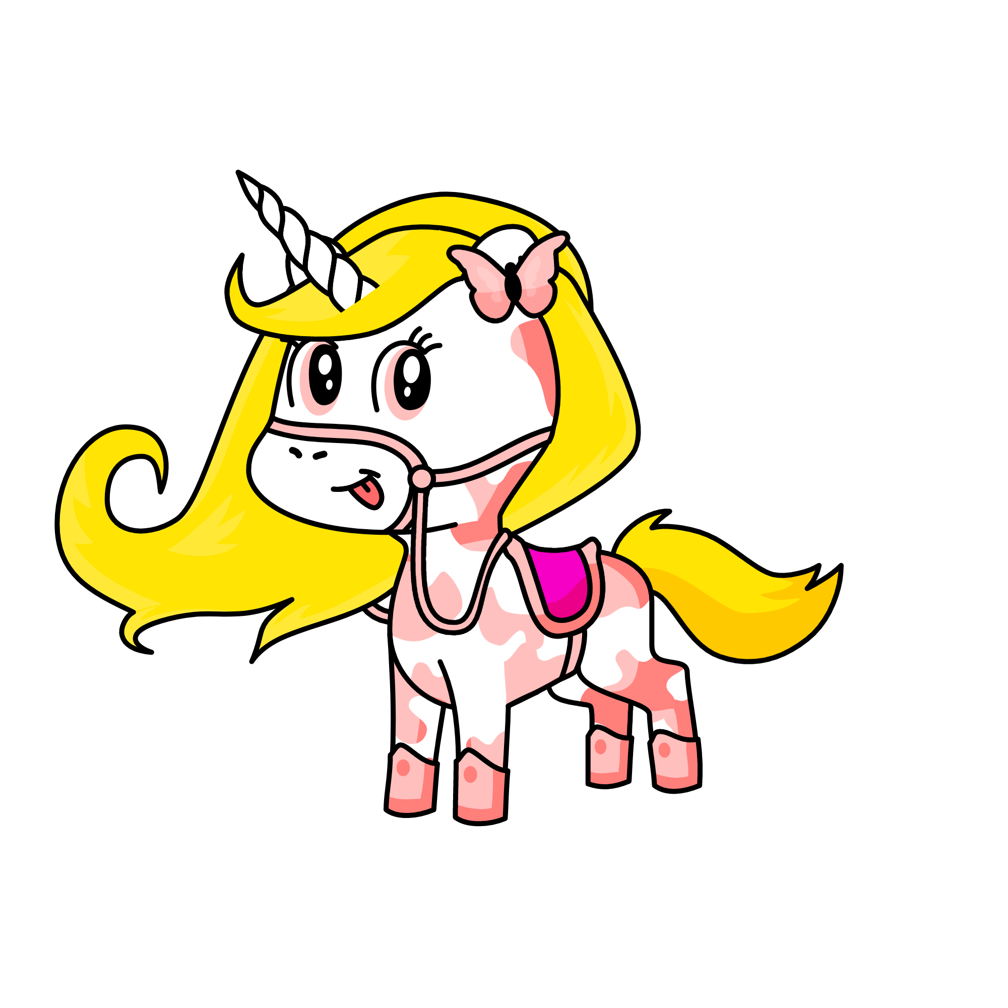 Little strawberry cow, the unicorn